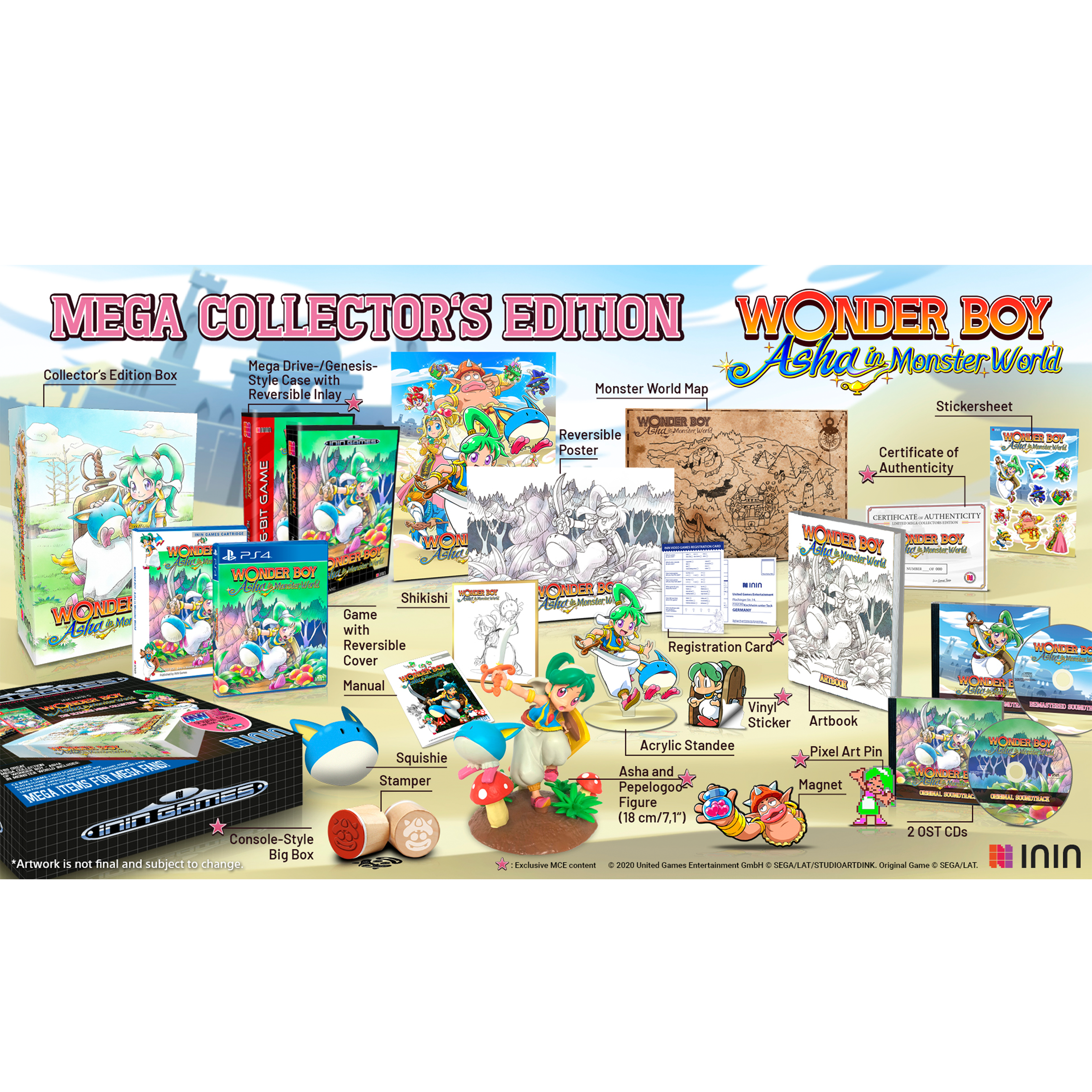 inin-games-wonder-boy-asha-in-monster-world-ps4-spiel-mega-collector-s-edition image 2