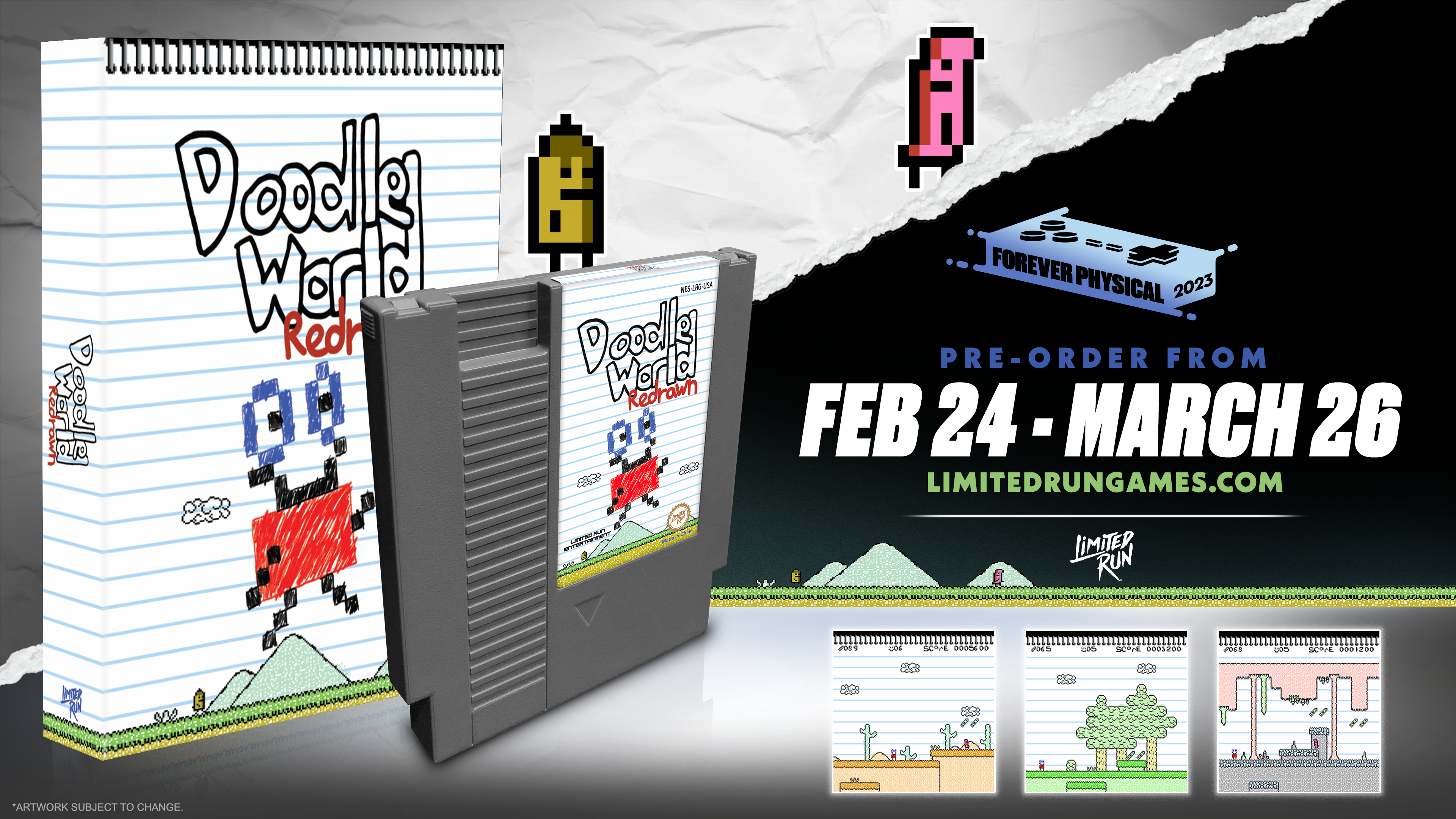 limited-run-doodle-world-redrawn-nes-modul-standard-edition image 3