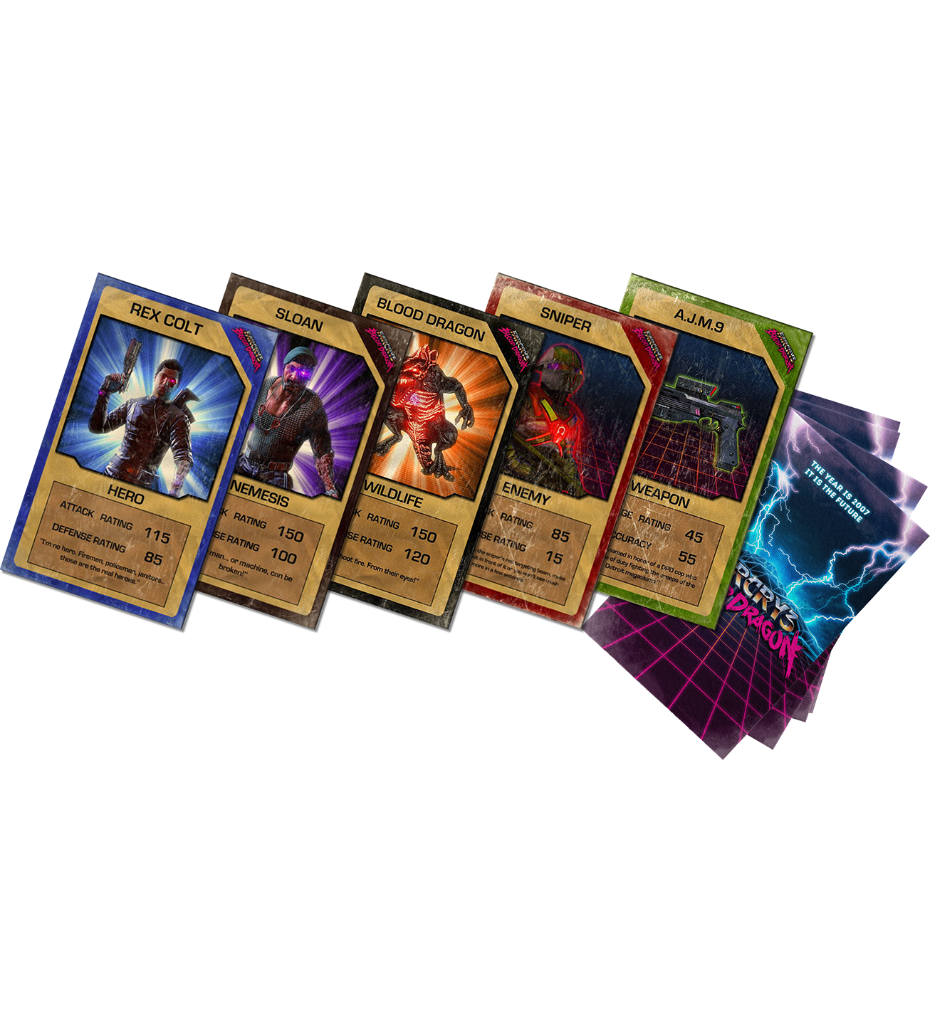 limited-run-far-cry-3-blood-dragon-trading-cards-sammelkarten image 1