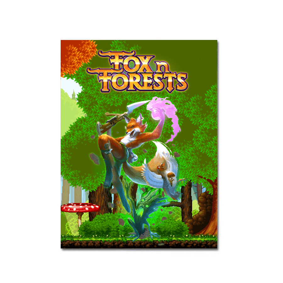 strictly-limited-games-fox-n-forests-art-card-alu-druck-14x17-cm image 1