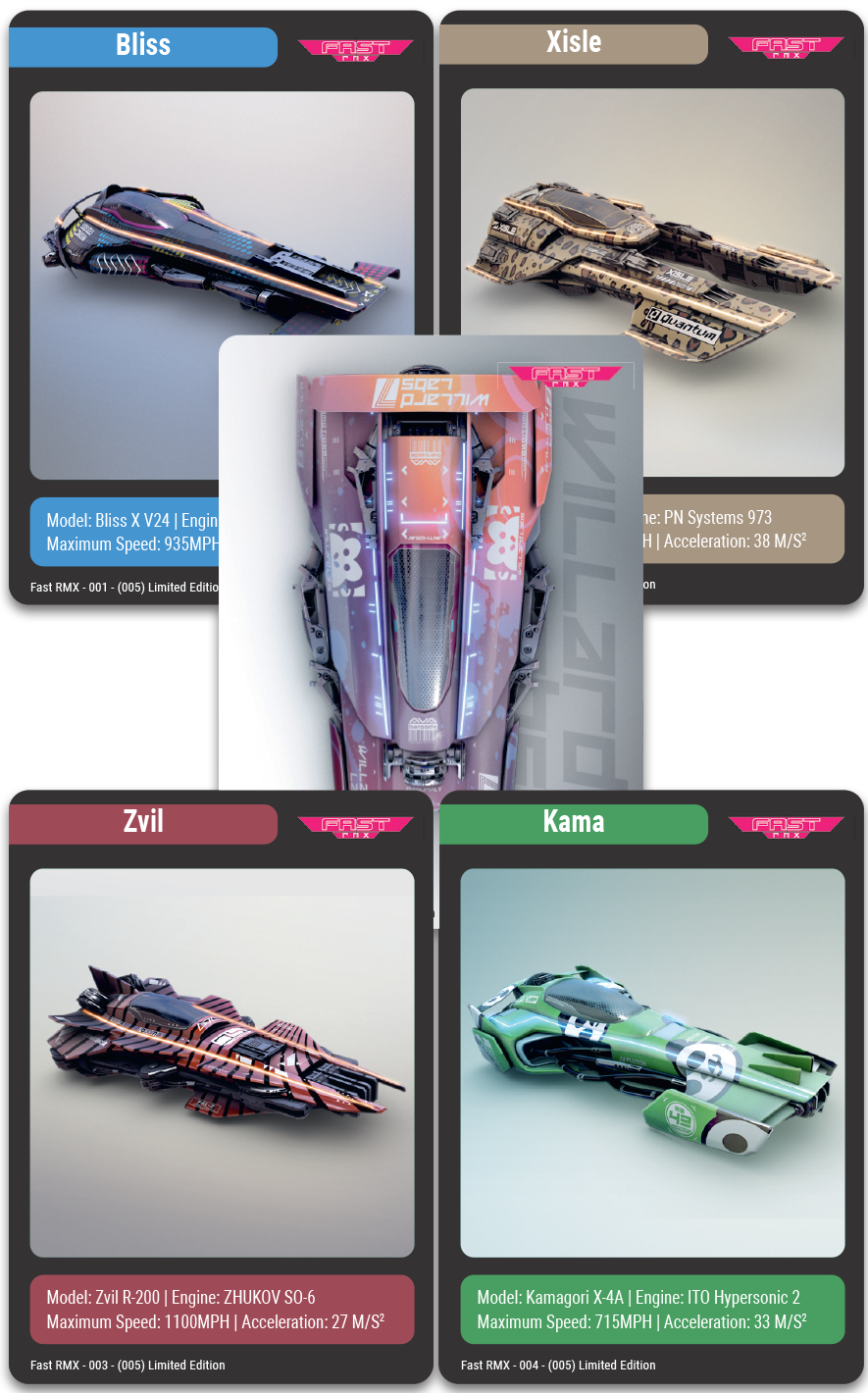 super-rare-games-tc-78-fast-rmx-sammelkarten-booster-3-karten image 1