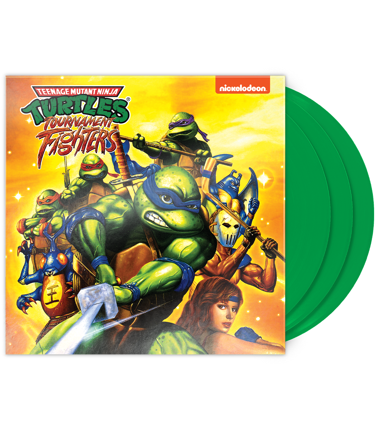 limited-run-tmnt-tournament-fighters-vinyl-green-ooze-edition image 1