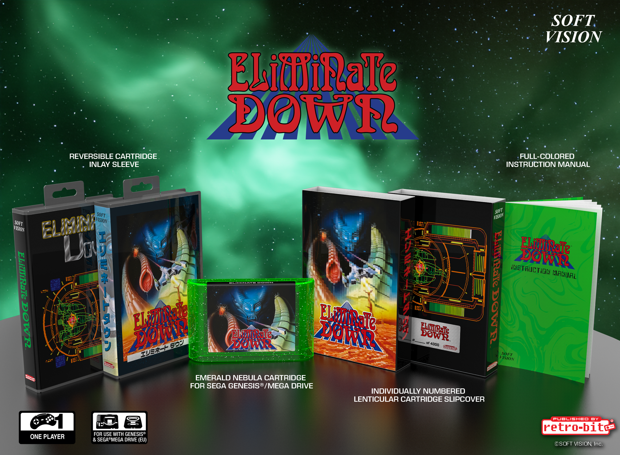 limited-run-eliminate-down-genesis-modul-collector-s-cartridge image 2