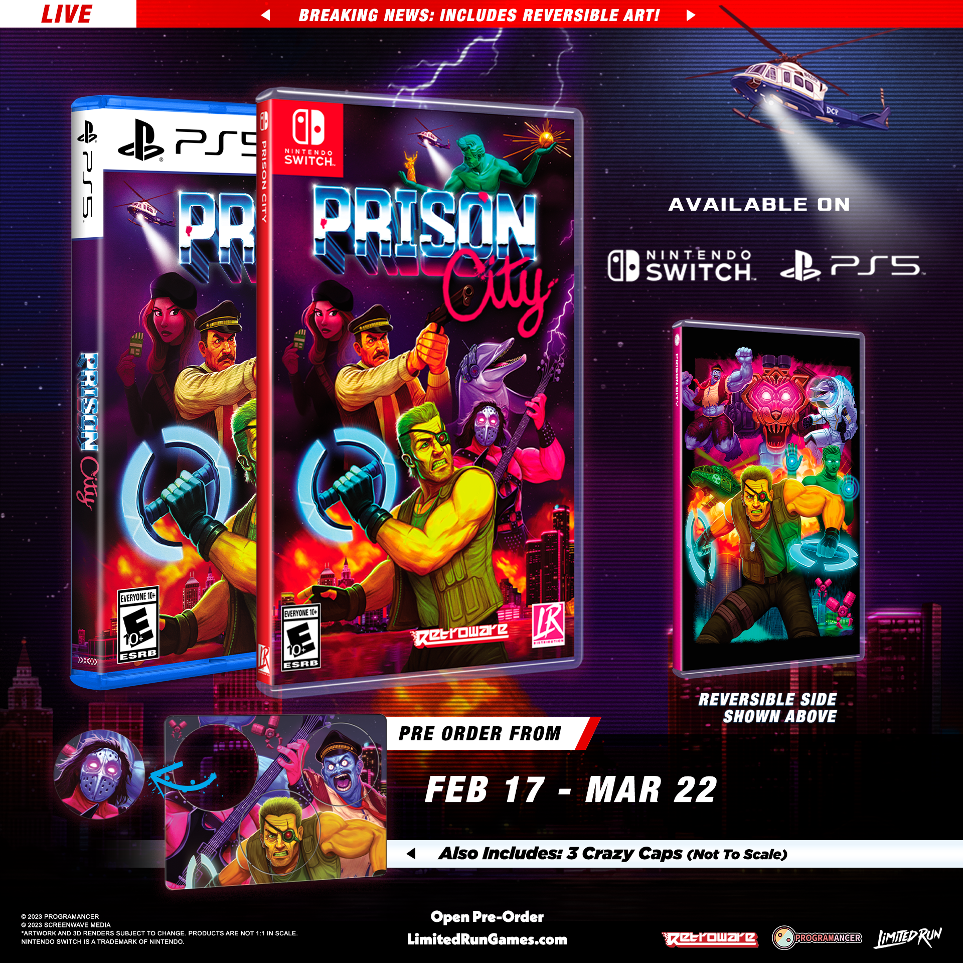 limited-run-prison-city-standard-edition-switch-spiel-action-retro image 2
