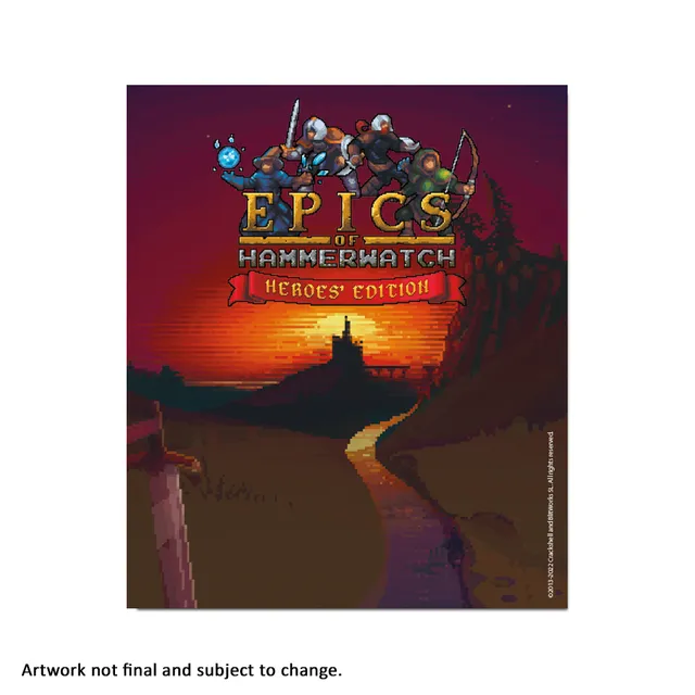 epics-of-hammerwatch-art-card-alu-druck-14x17-cm-roguelite image 1