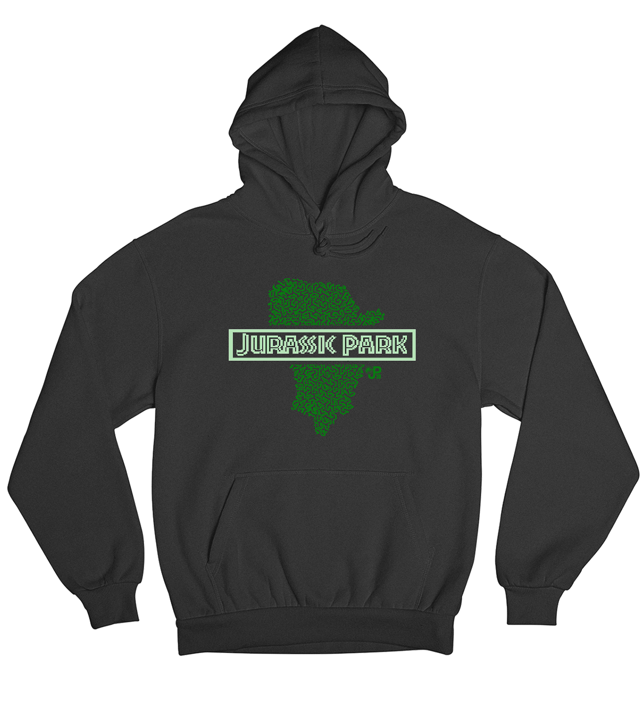 limited-run-jurassic-park-isla-nubar-pixel-hoodie-l-grau image 1