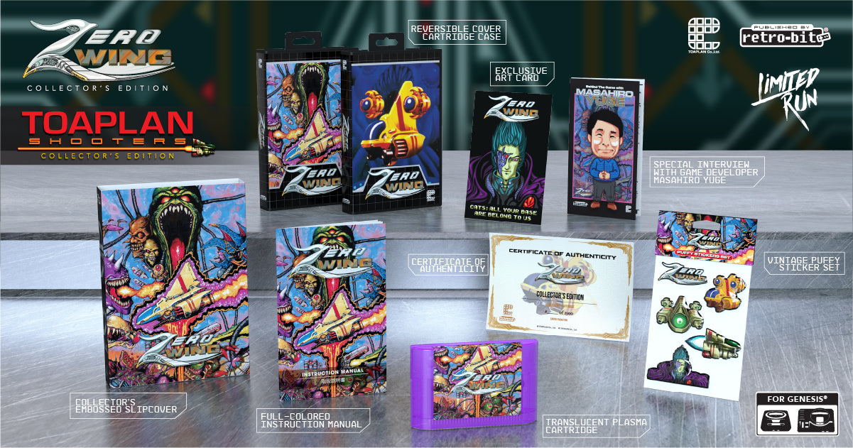limited-run-zero-wing-genesis-spiel-plasma-cartridge-sammler-edition image 3