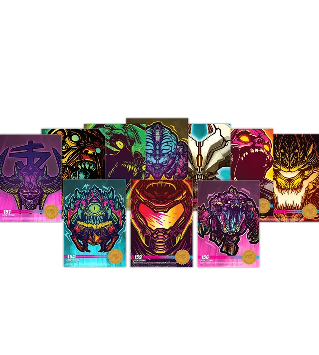 doom-eternal-trading-card-set-sammelkarten-serie-3-10-stk image 1