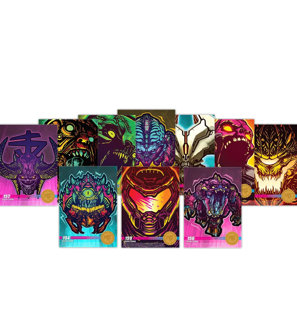 doom-eternal-trading-card-set-sammelkarten-serie-3-10-stk image 1