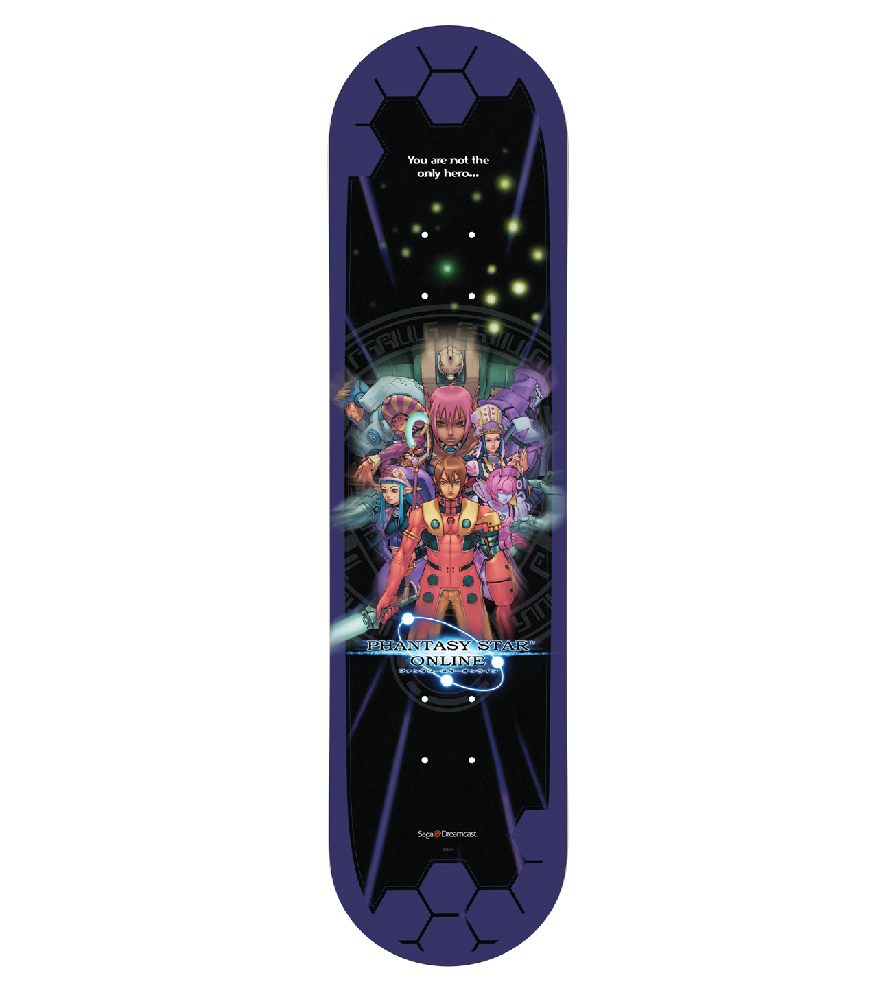 limited-run-games-phantasy-star-online-skate-deck-blau-sammler image 3