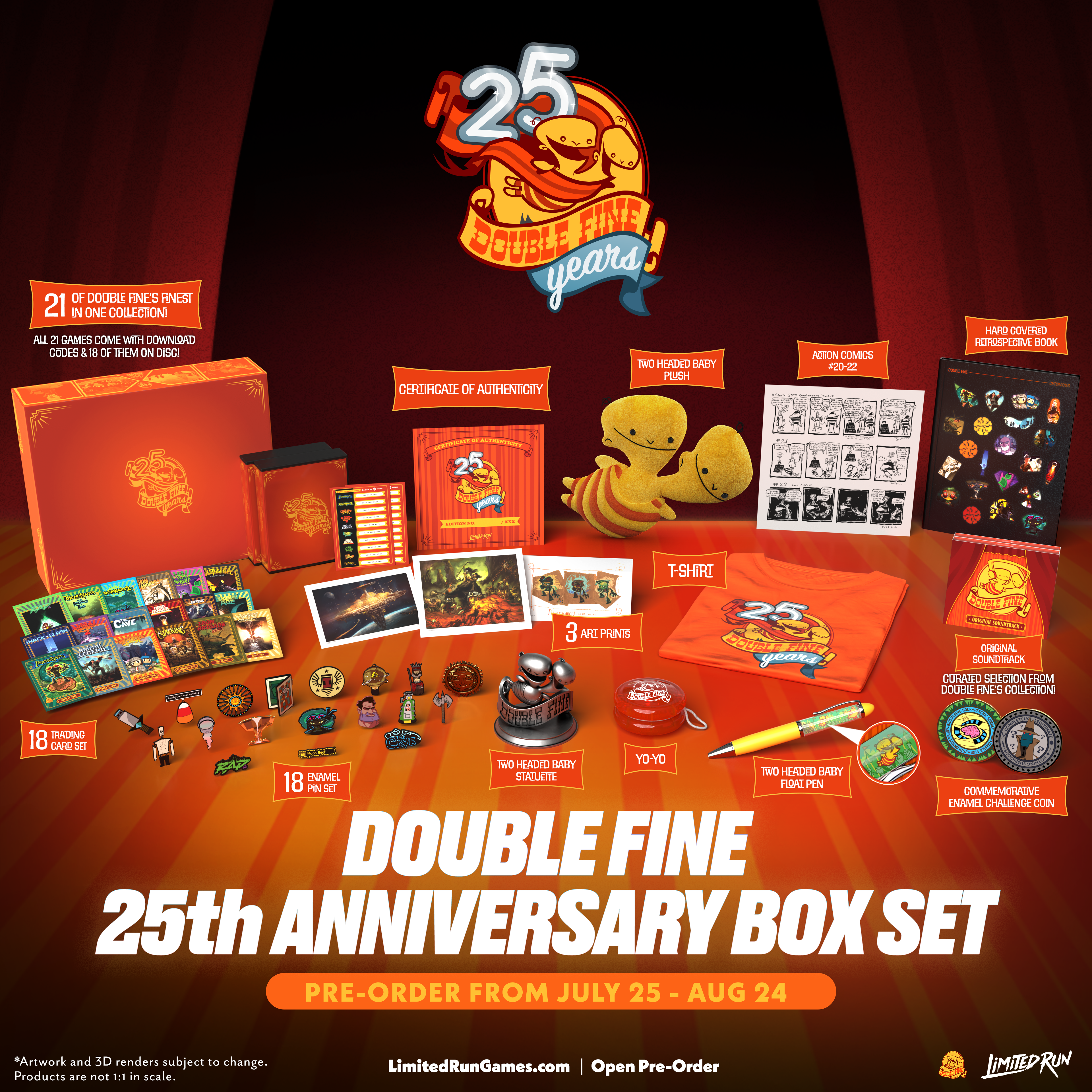 limited-run-double-fine-25th-anniversary-box-set-pc-spiele-sammlung image 2