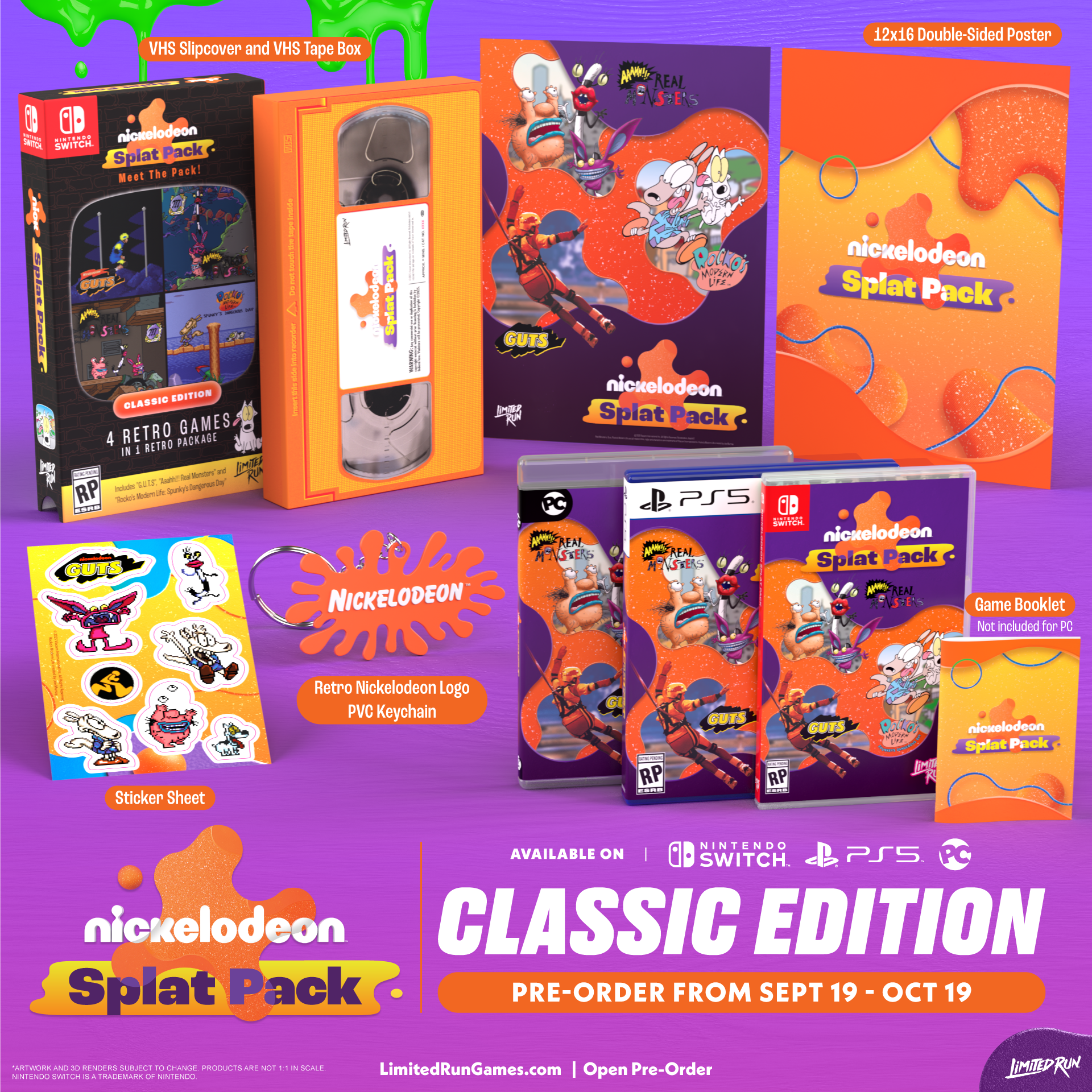limited-run-nickelodeon-splat-pack-classic-edition-switch-spiel image 2