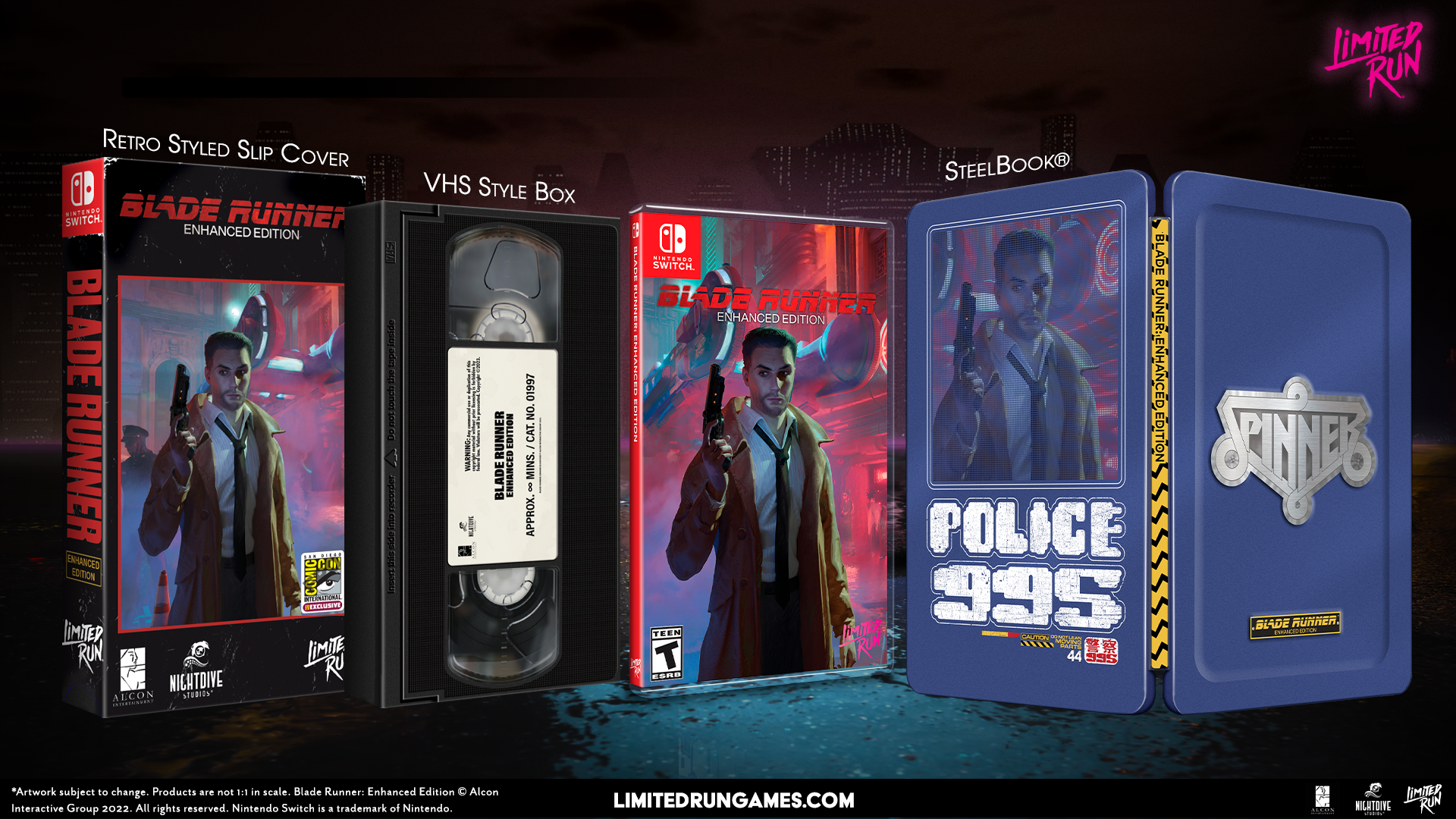 limited-run-games-switch-limited-run-153-blade-runner-switch-spiel-vhs-edition image 3