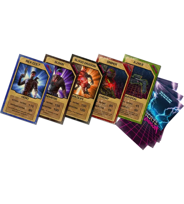 limited-run-far-cry-3-blood-dragon-trading-cards-sammelkarten image 1
