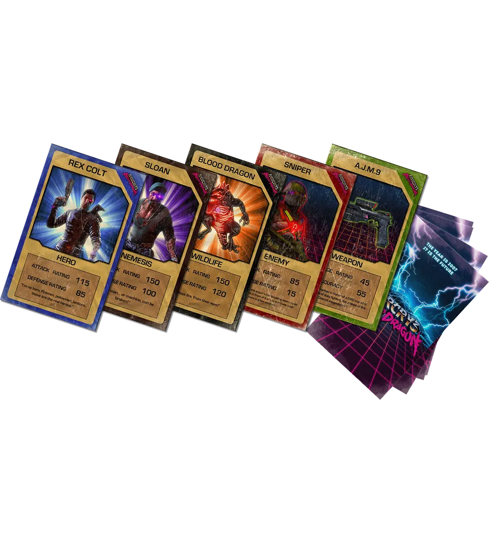 limited-run-far-cry-3-blood-dragon-trading-cards-sammelkarten image 1