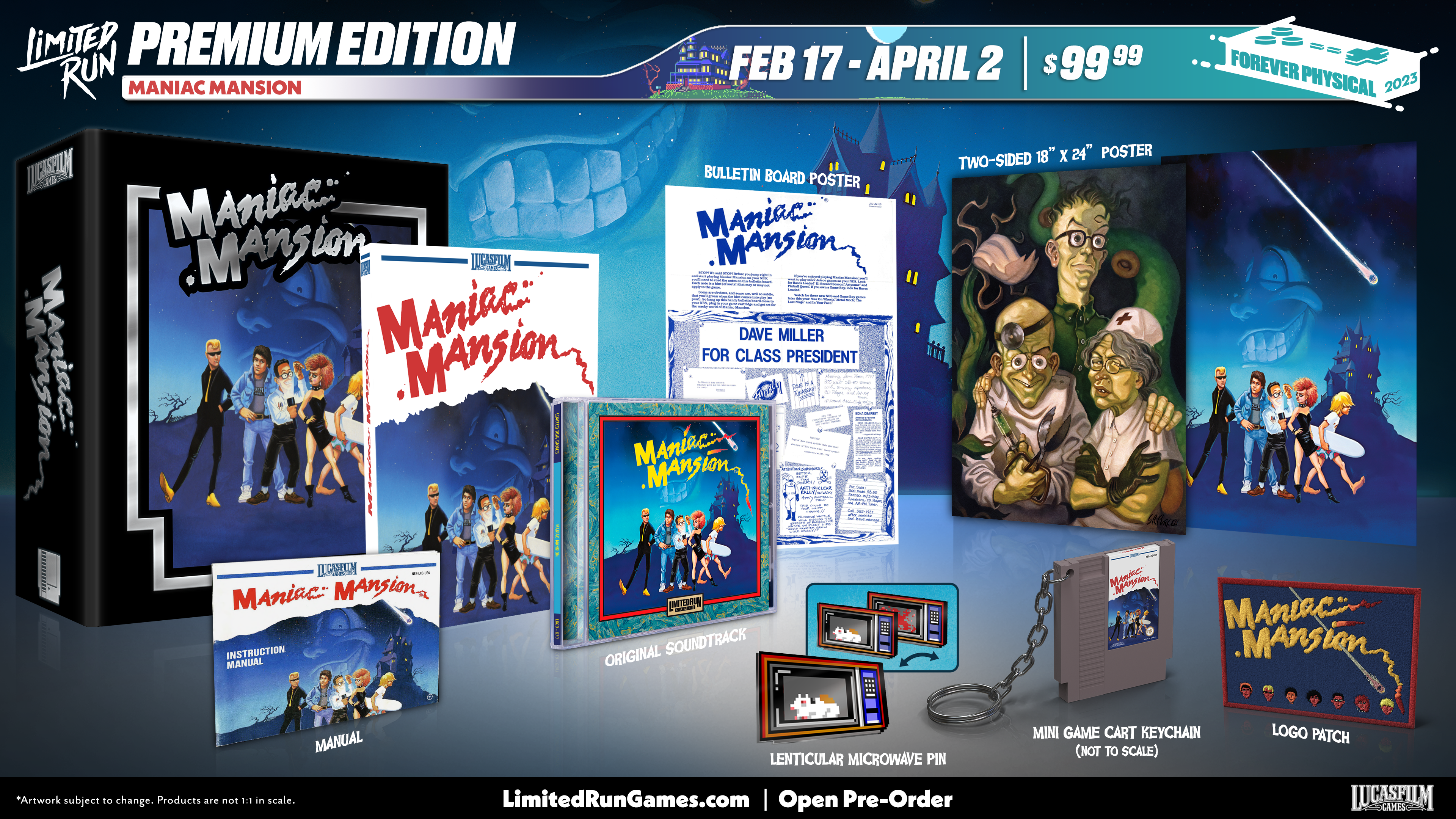 limited-run-maniac-mansion-nes-spiel-premium-edition-modul image 3