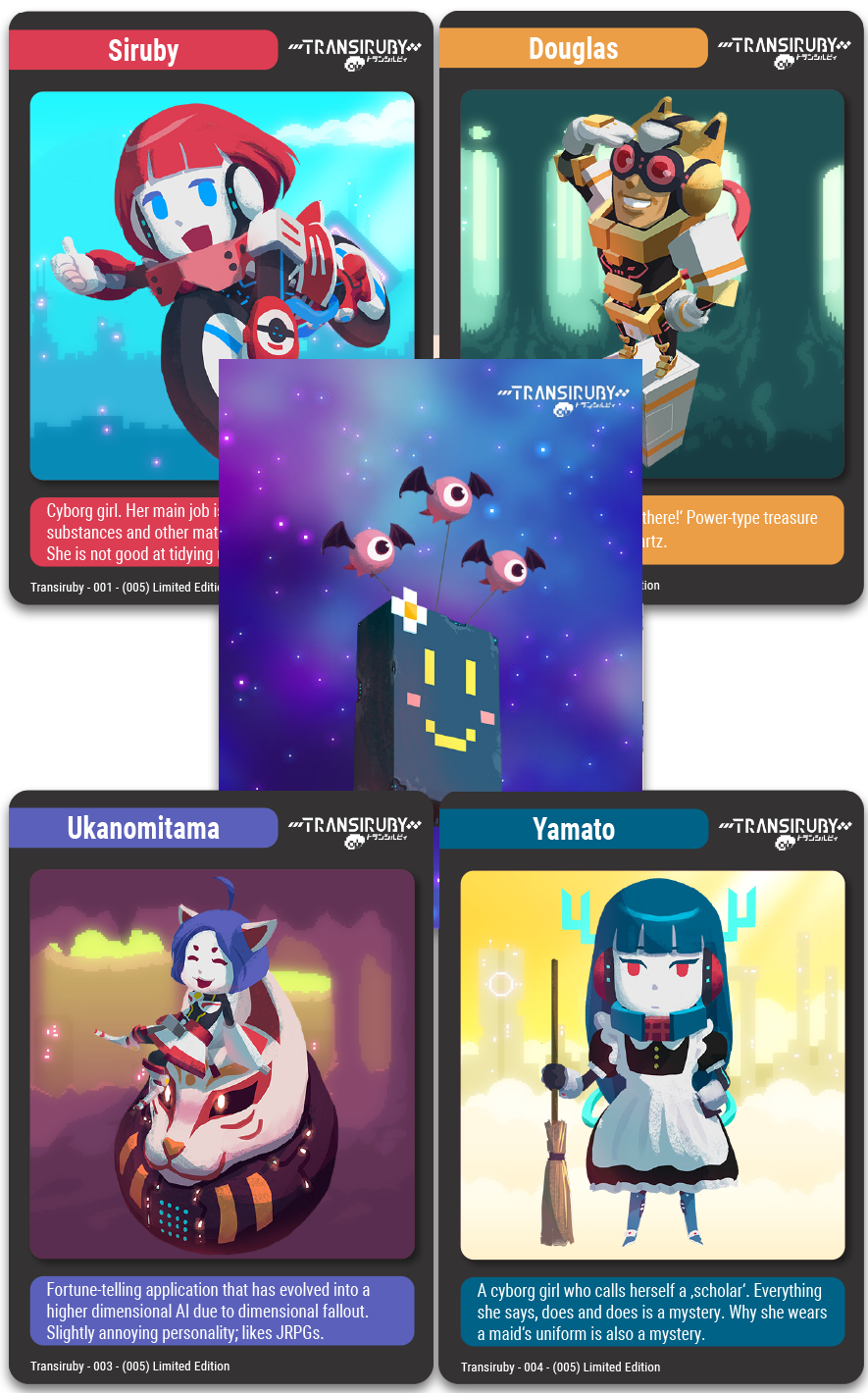 super-rare-tc-81-transiruby-trading-cards-booster-3-karten image 1