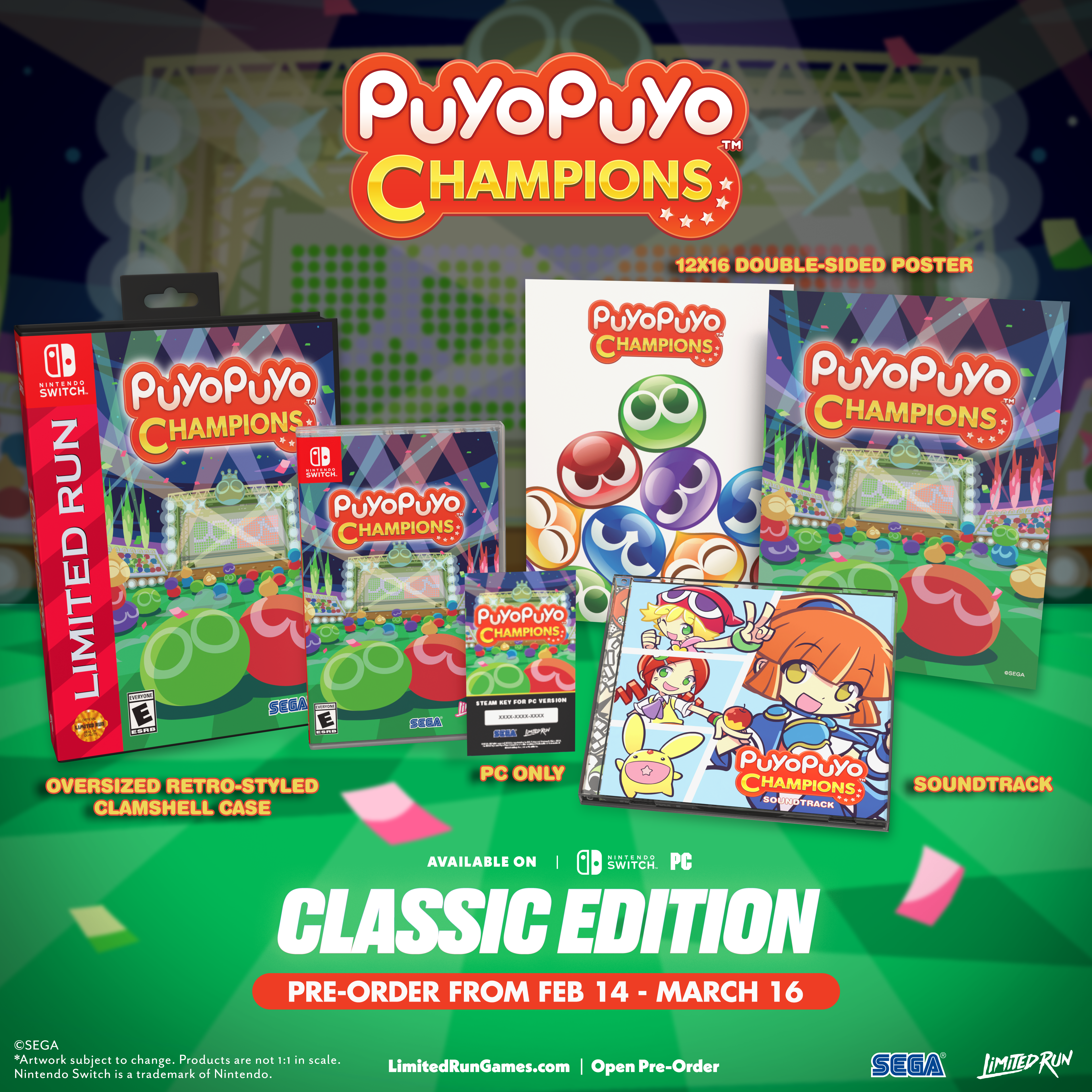 limited-run-puyo-puyo-champions-classic-edition-switch-puzzle image 2