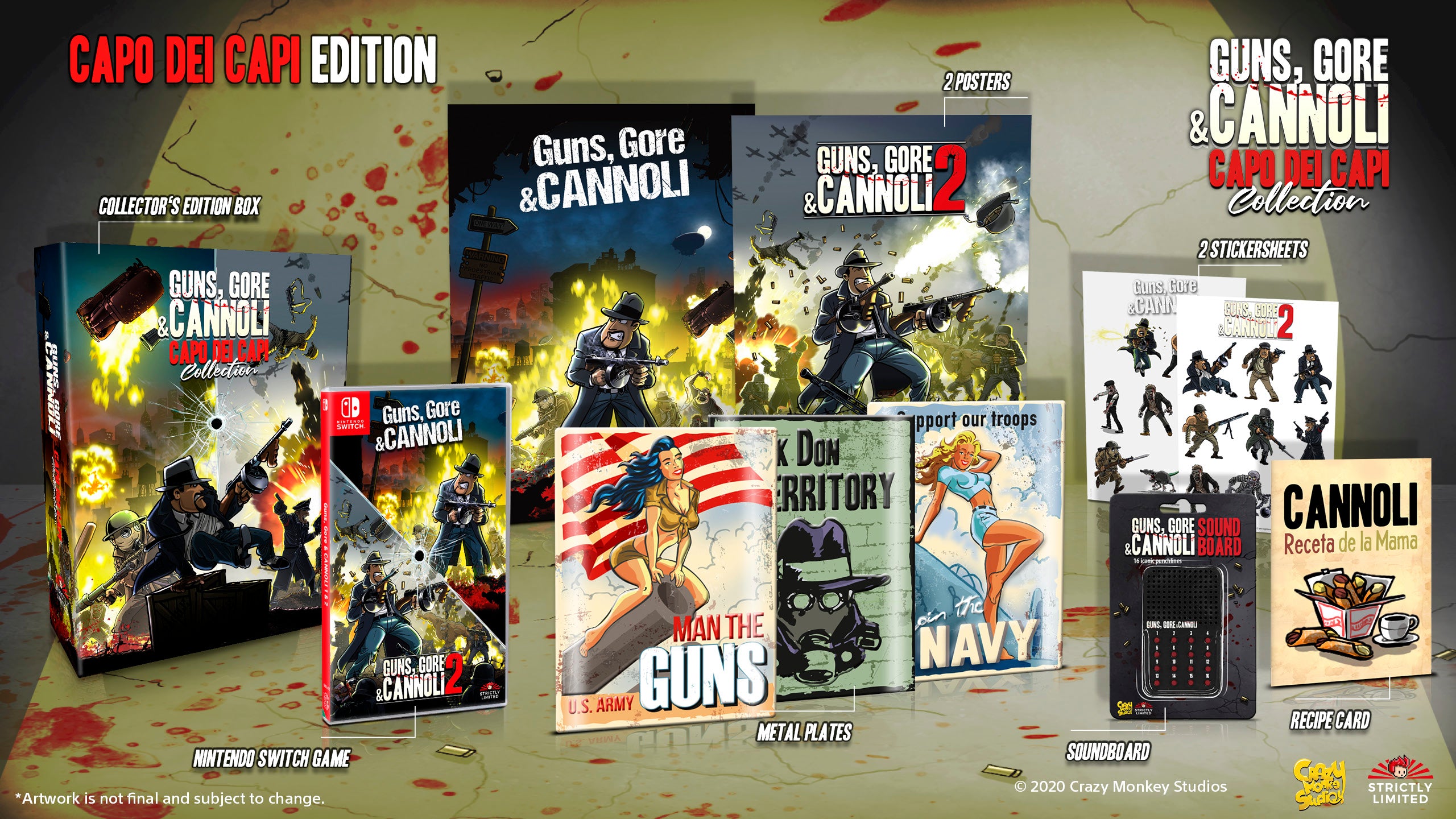 strictly-limited-guns-gore-cannoli-capo-dei-capi-switch-spiel image 2