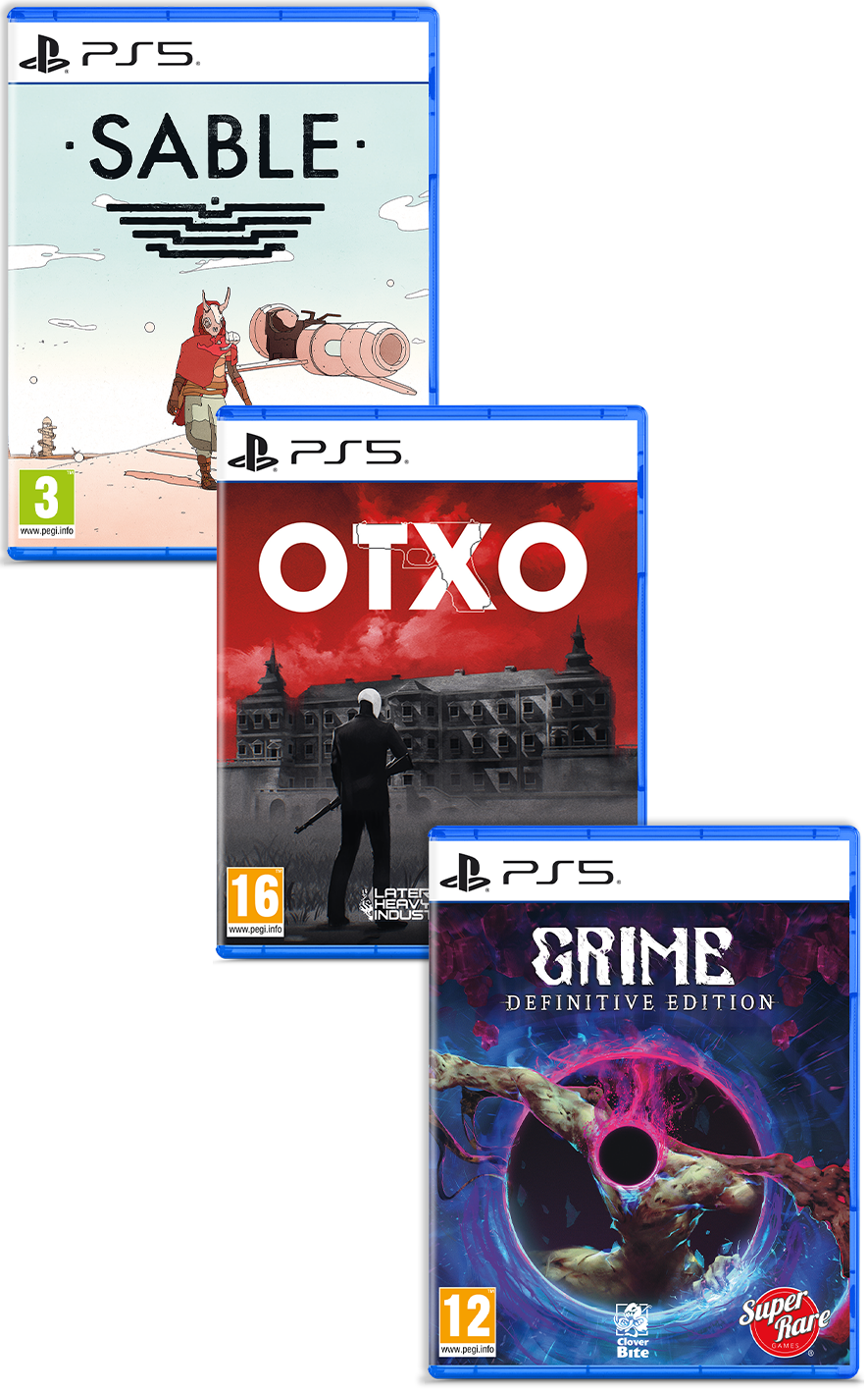 super-rare-games-ps5-bundle-sable-otxo-grime-3-spiele image 1