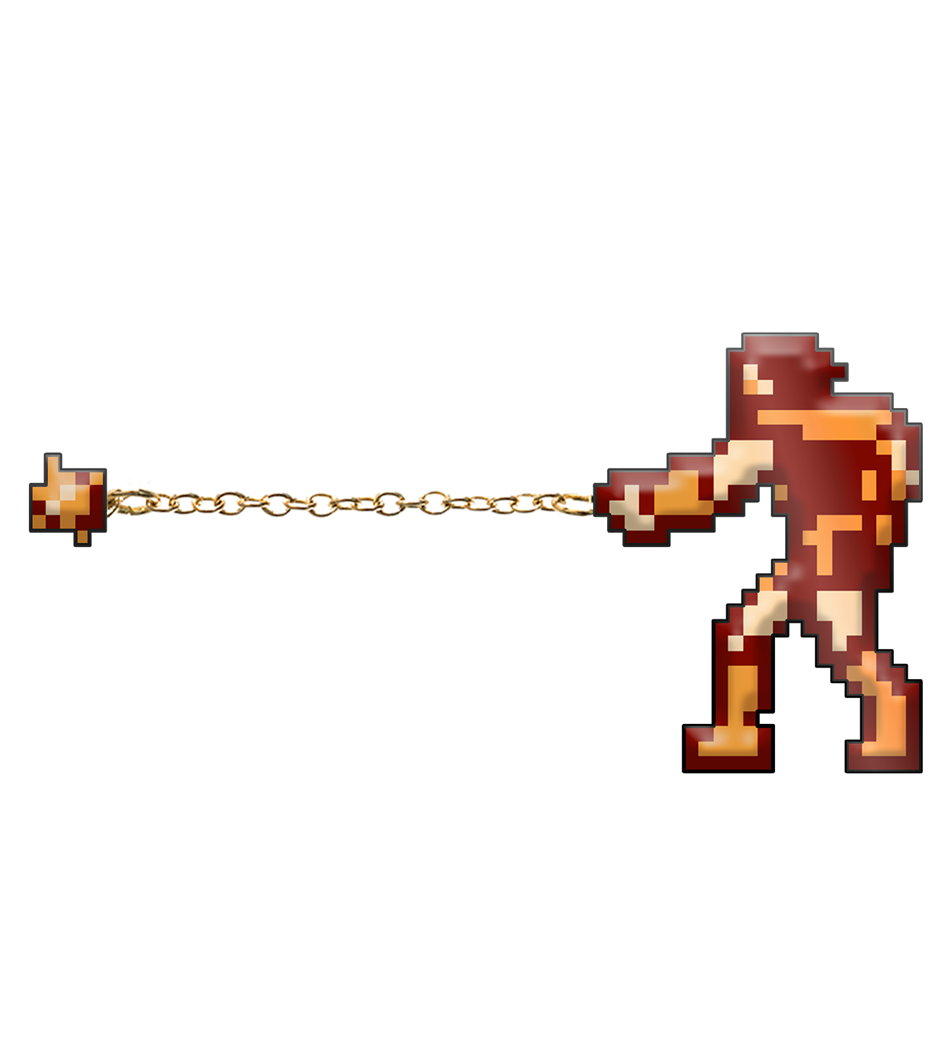 limited-run-castlevania-anniversary-emaille-pin-simon-chain-whip image 1