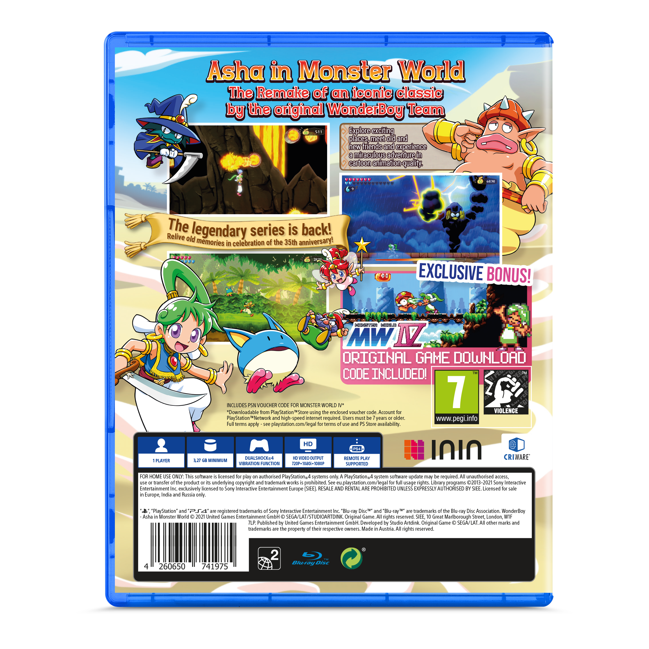 inin-wonder-boy-asha-in-monster-world-ps4-spiel-standard image 2