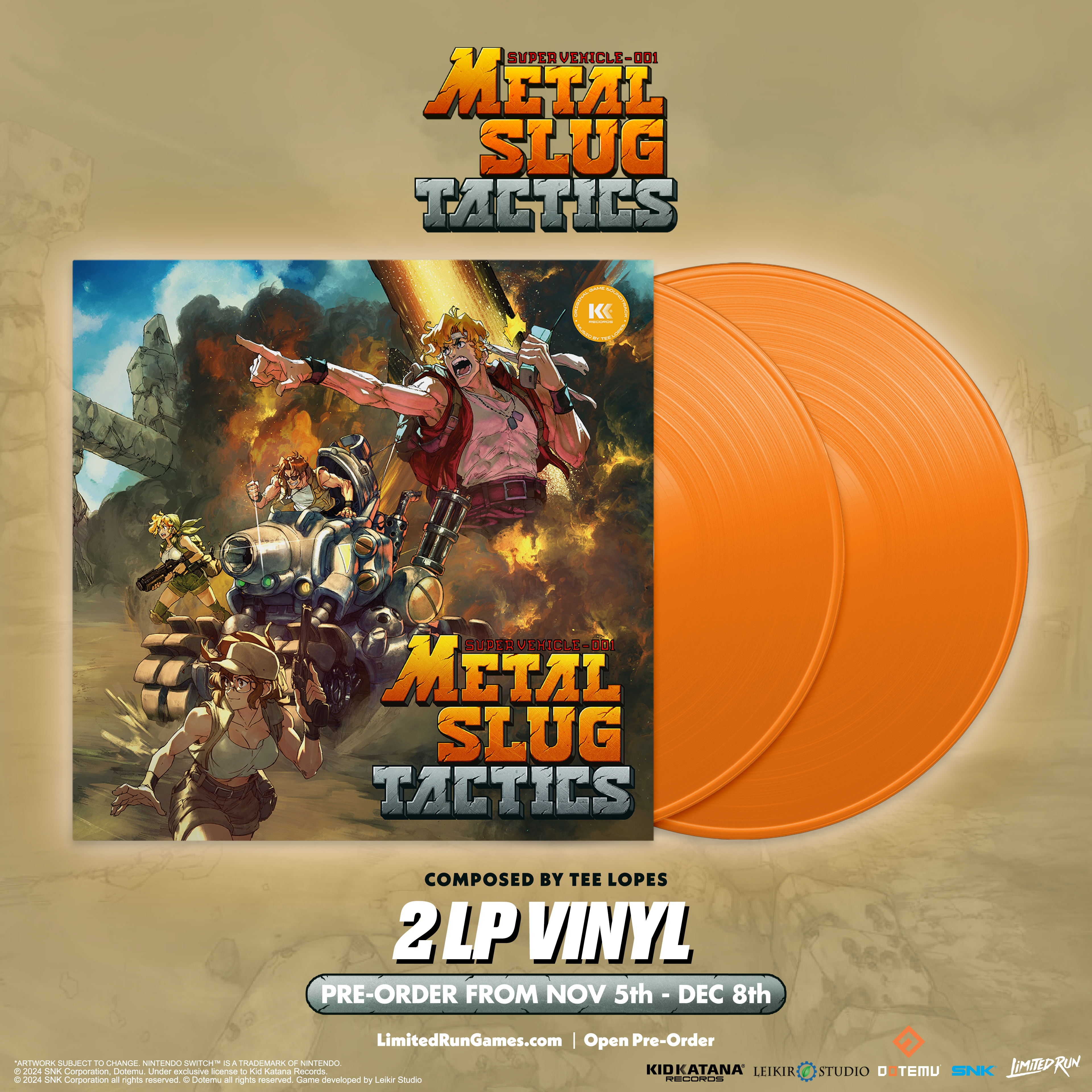 limited-run-metal-slug-tactics-2lp-vinyl-soundtrack-ost image 2