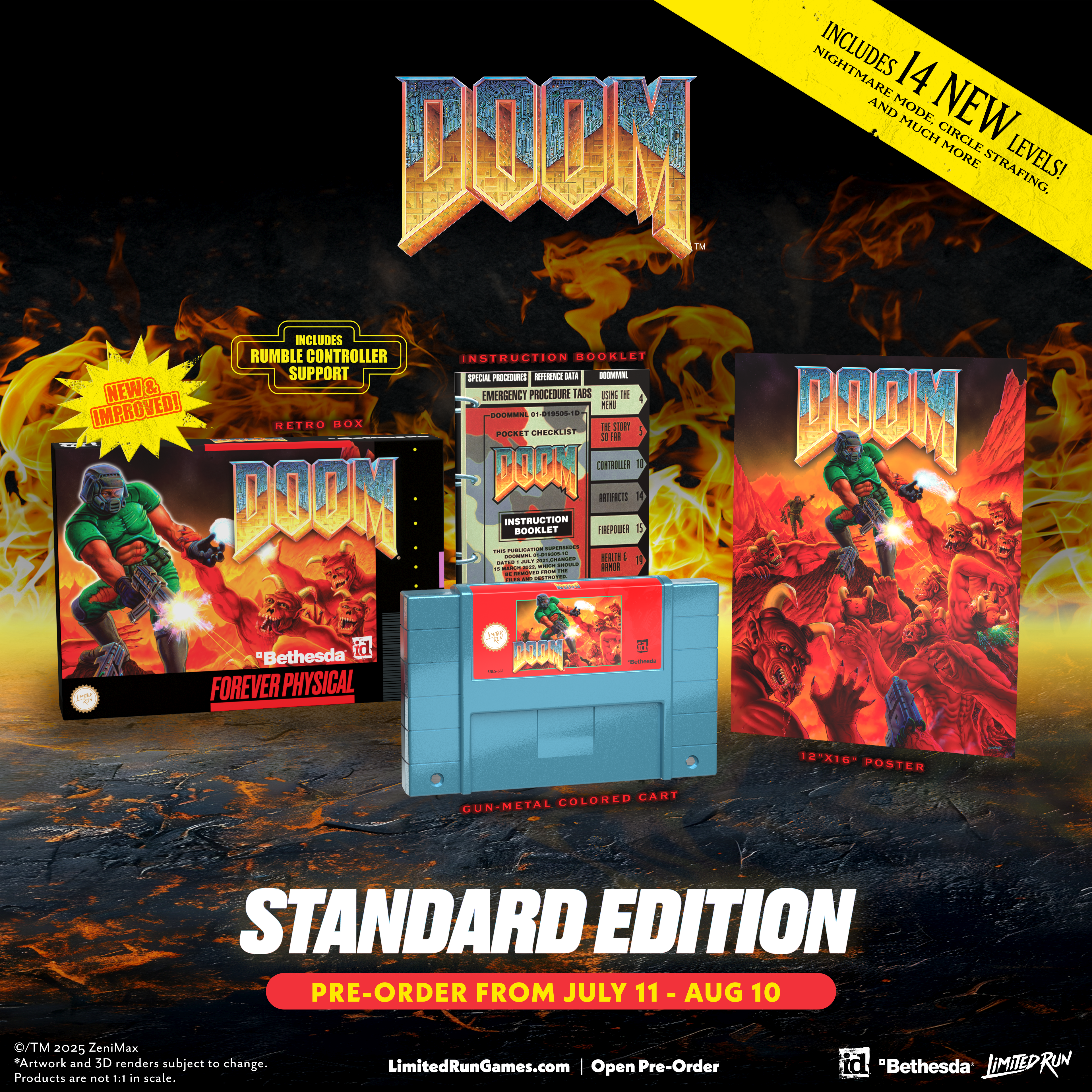 limited-run-doom-snes-modul-standard-edition-retro-shooter image 2
