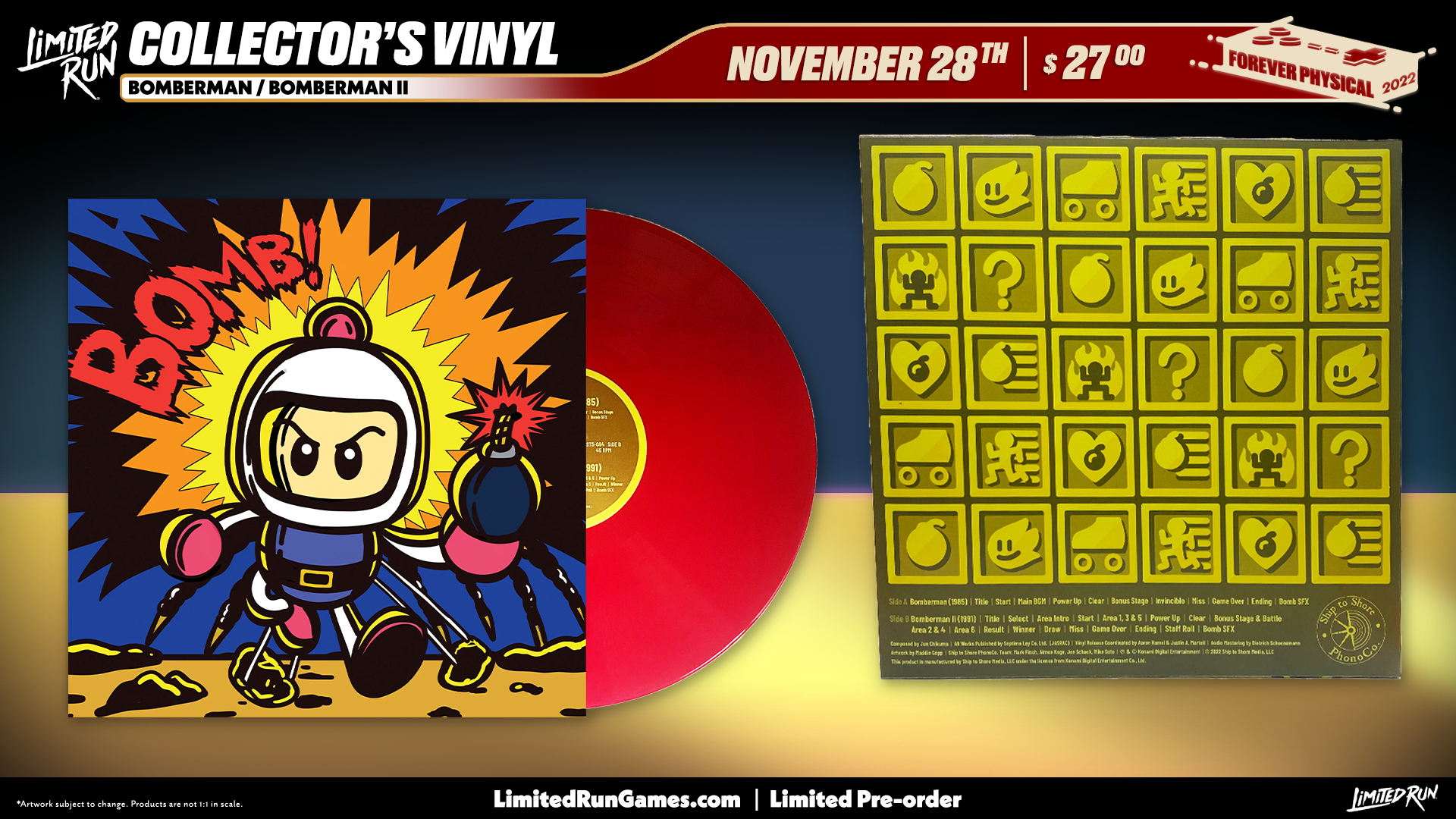 limited-run-bomberman-bomberman-ii-vinyl-soundtrack-exclusive-variant image 3