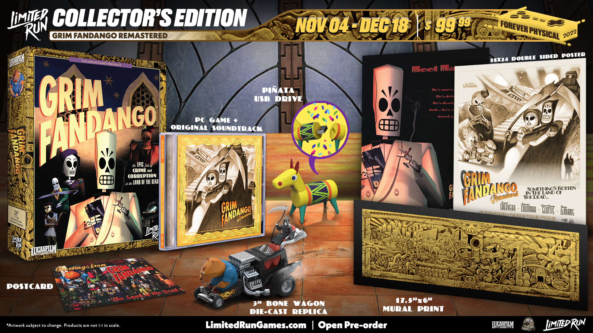 limited-run-grim-fandango-remastered-pc-sammler-edition-disc image 3