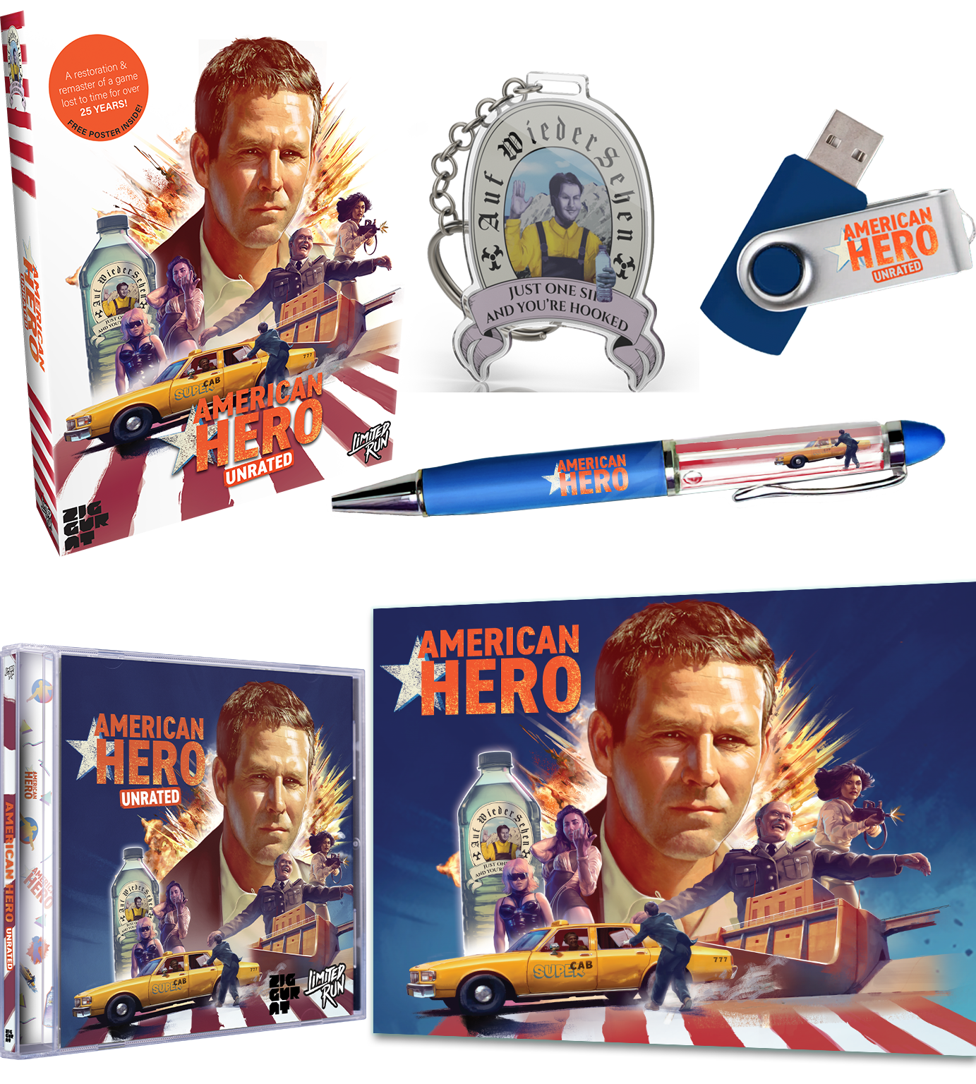 limited-run-games-american-hero-unrated-pc-spiel-sammleredition-fmv image 2