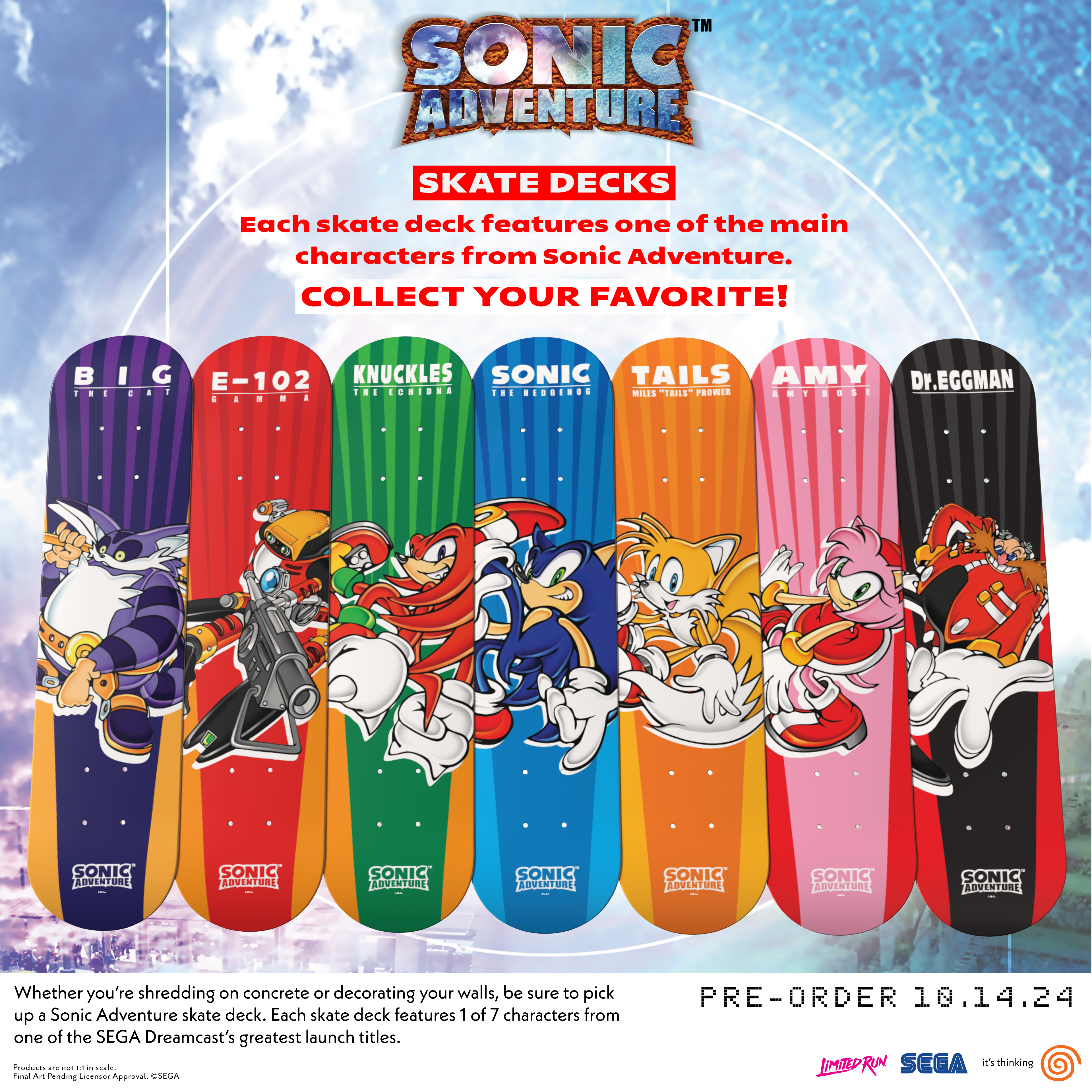 limited-run-sonic-adventure-skate-deck-sonic-the-hedgehog-board image 2