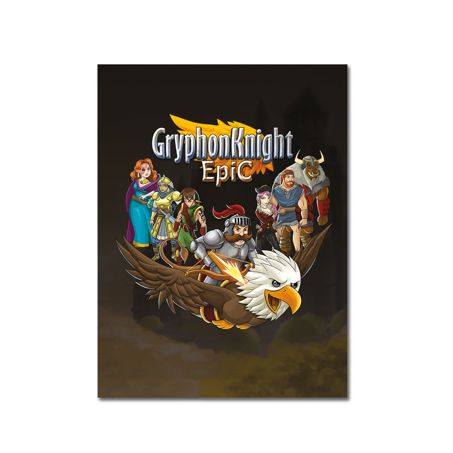strictly-limited-gryphon-knight-epic-art-card-alu-druck-14x17-cm image 1