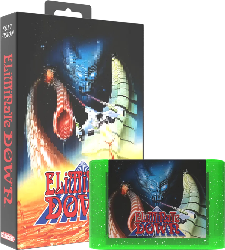 limited-run-eliminate-down-genesis-modul-collector-s-cartridge image 1