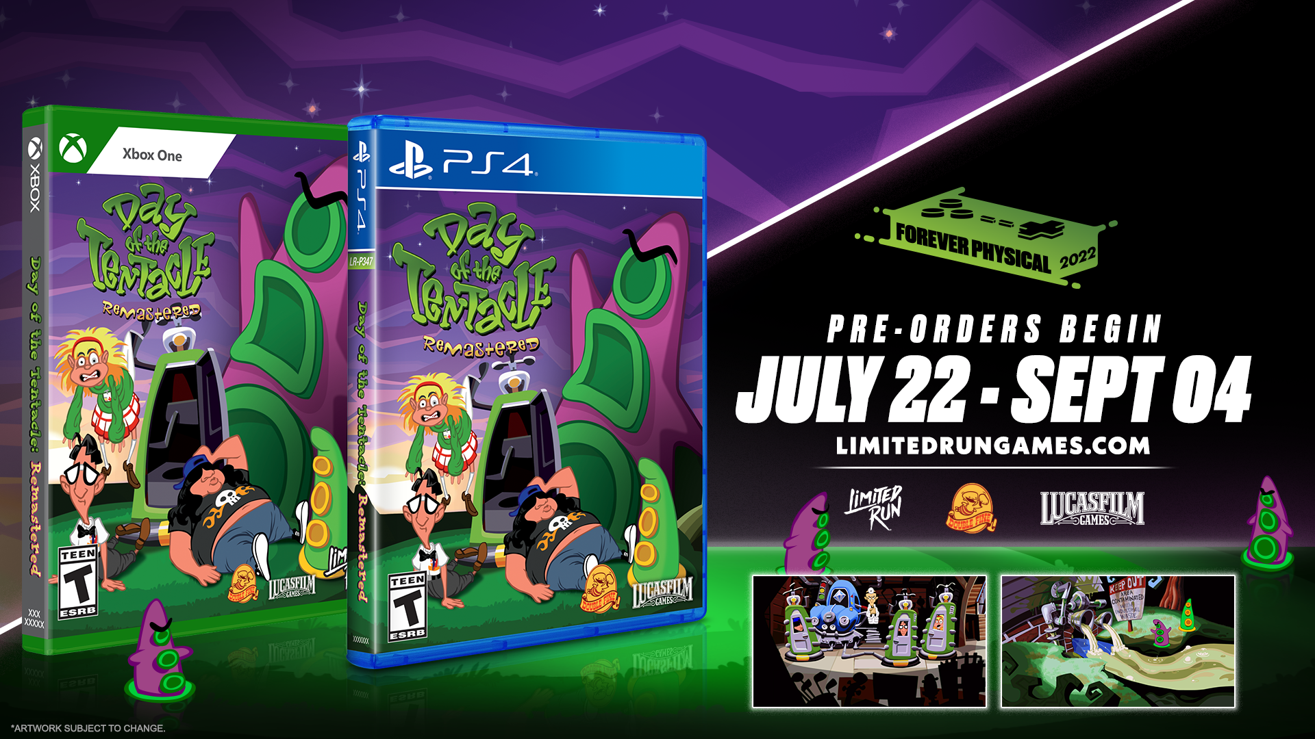 limited-run-470-day-of-the-tentacle-remastered-ps4-spiel-disc image 3