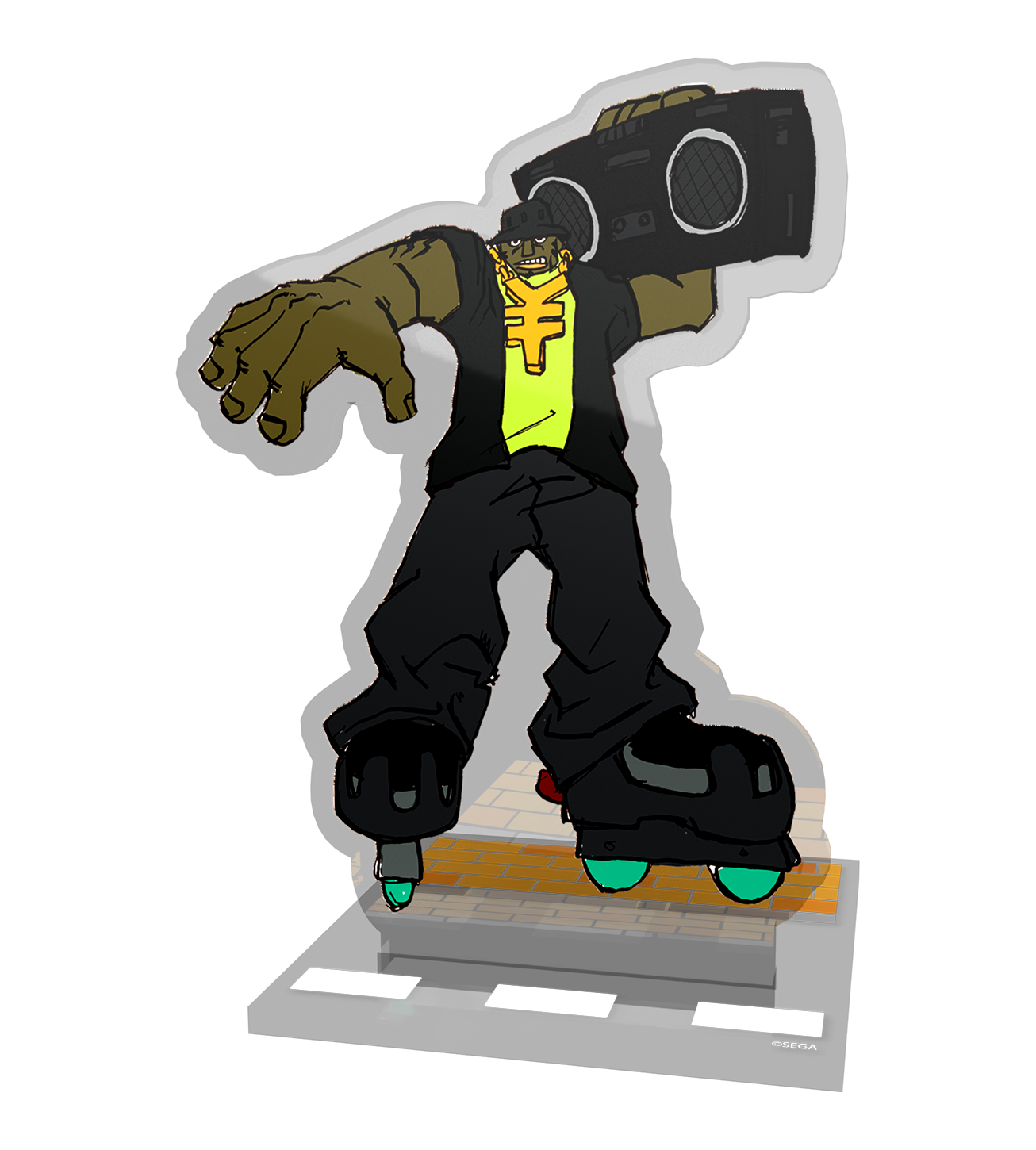 limited-run-jet-set-radio-acryl-standees-set-beat-gum-yoyo-figur image 4