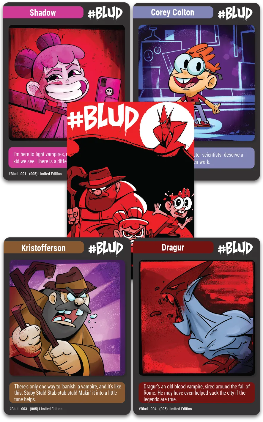 super-rare-games-tc-129-blud-trading-cards-booster-pack image 1