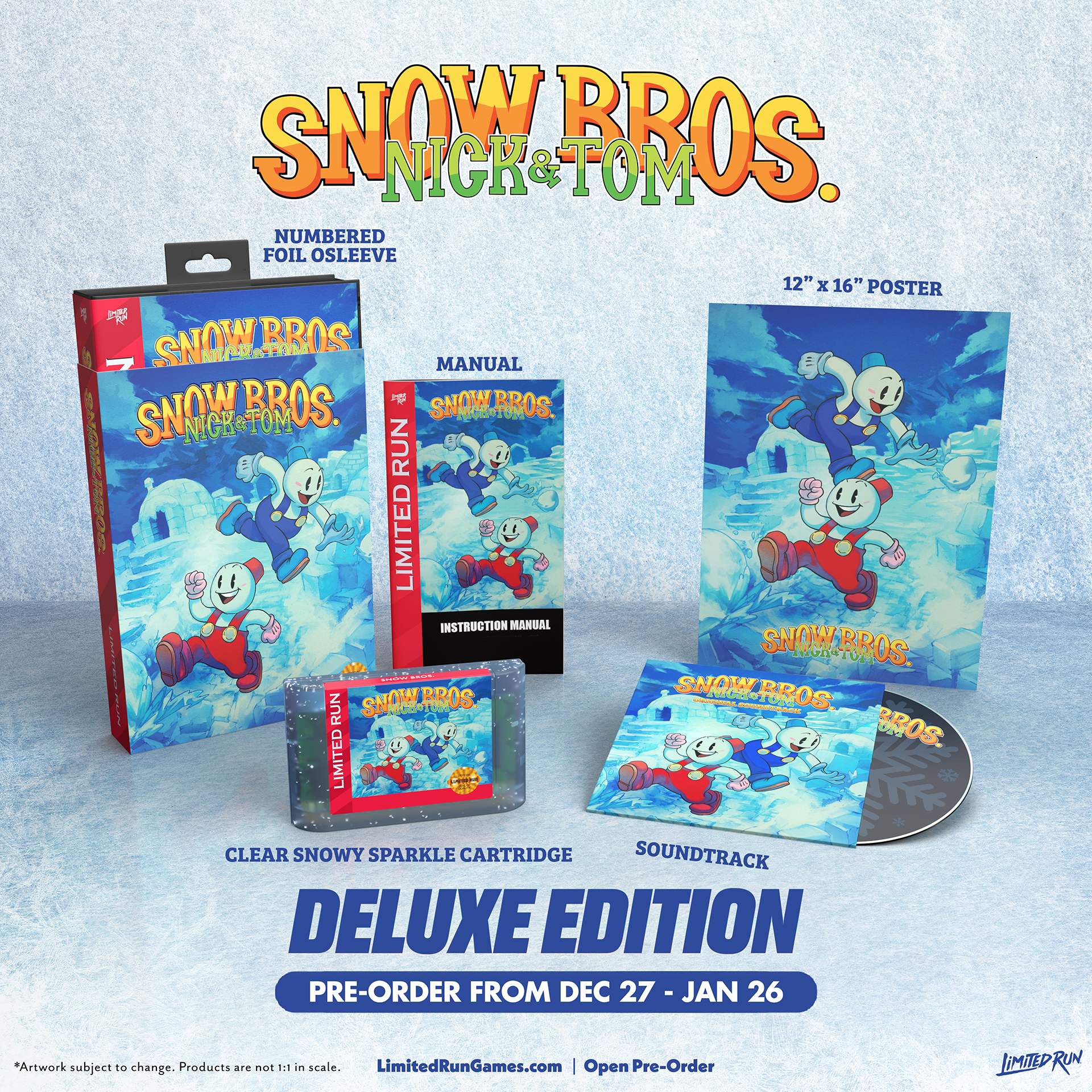 limited-run-snow-bros-nick-tom-sgn-spiel-deluxe-16-bit image 2