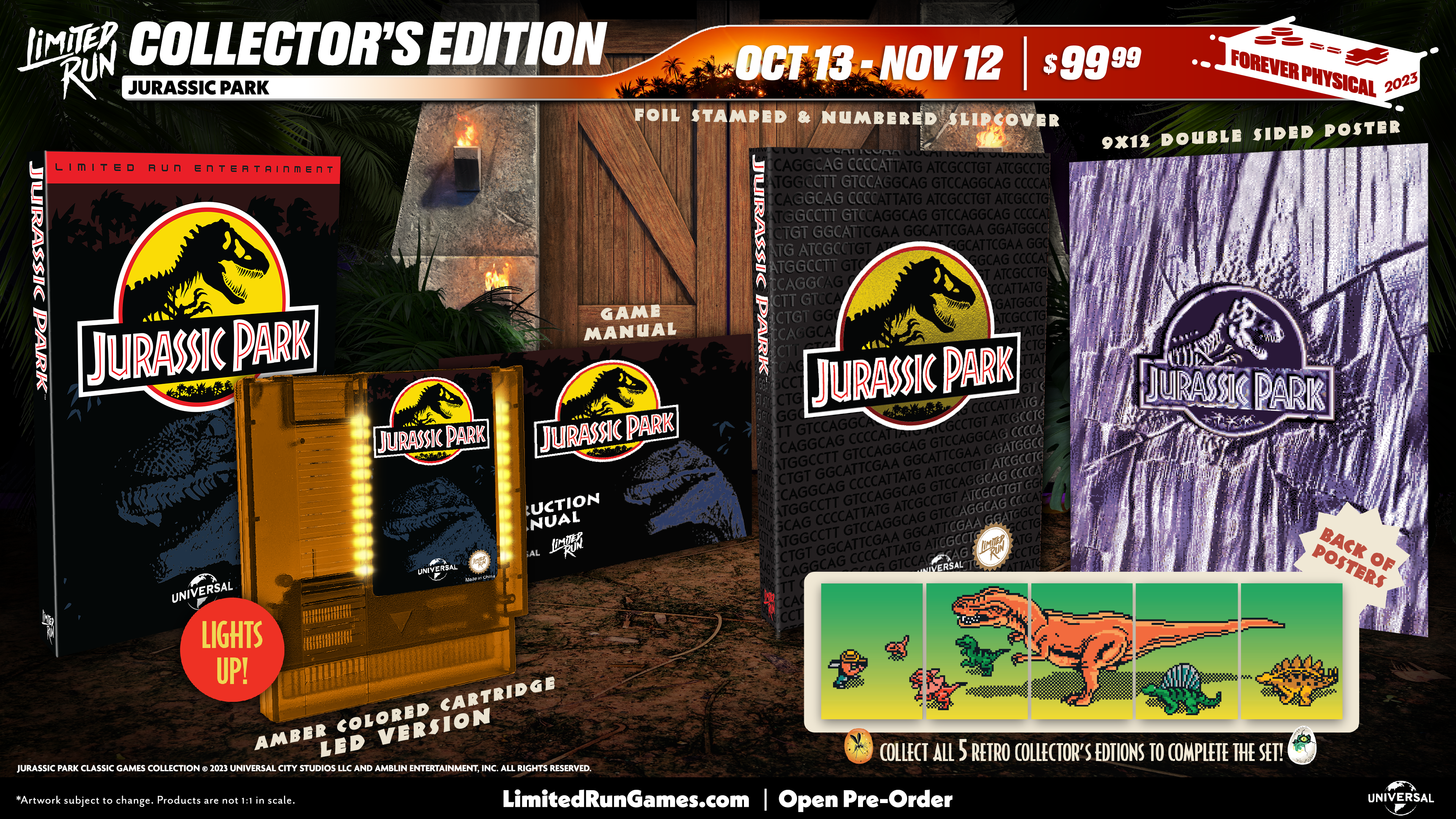 limited-run-jurassic-park-nes-spiel-collectors-edition-retro image 3
