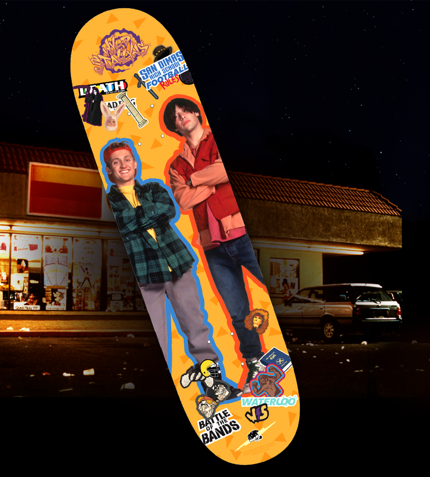 limited-run-bill-ted-s-excellent-retro-collection-skateboard-deck-8-zoll image 2