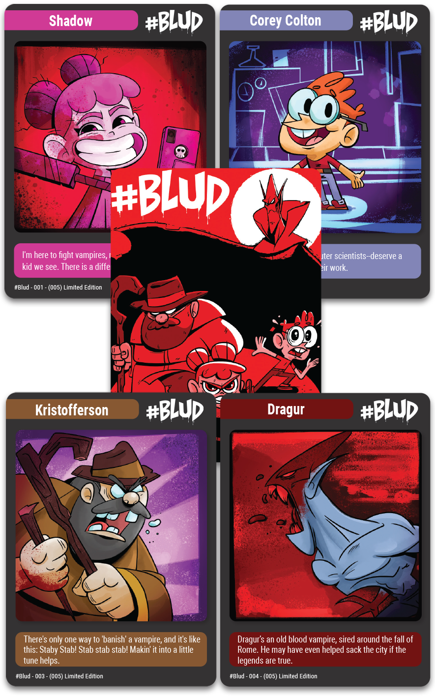 super-rare-games-tc-129-blud-trading-cards-booster-pack image 1