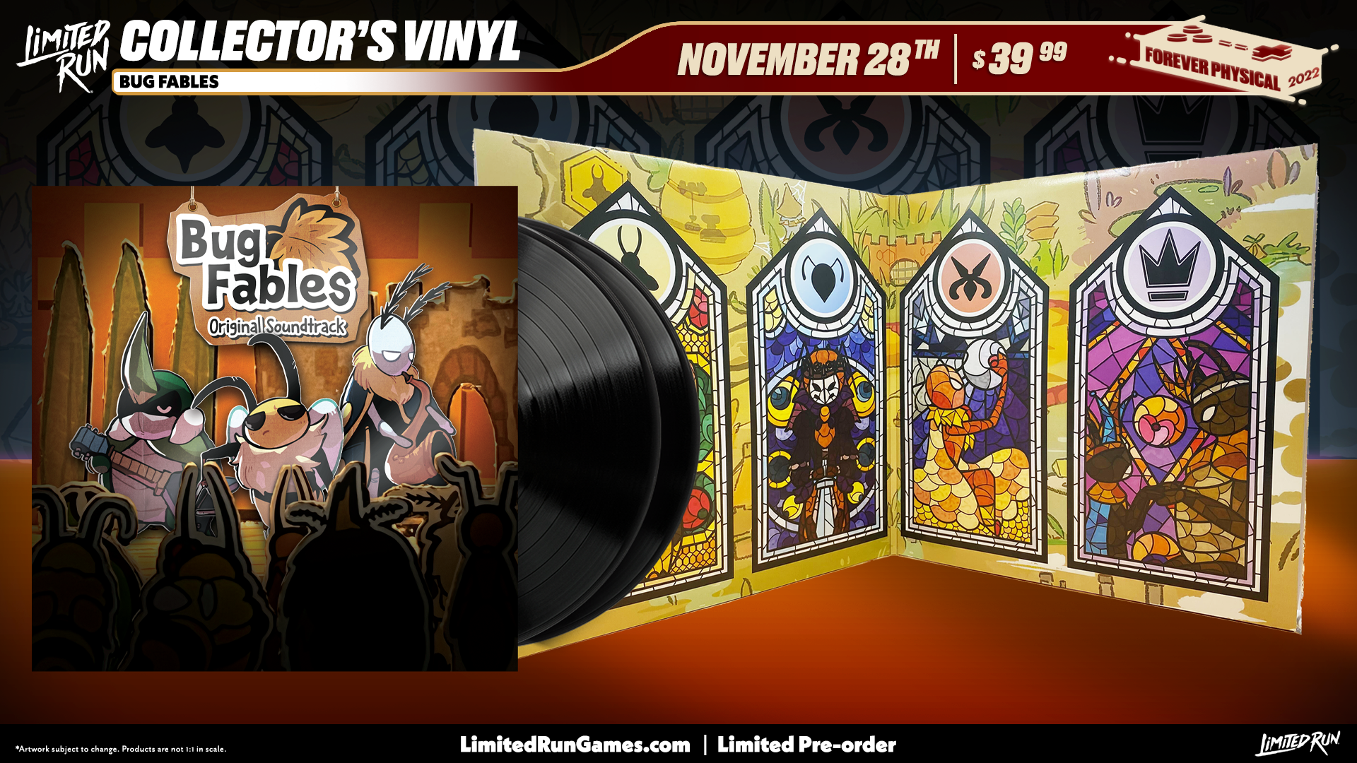 limited-run-bug-fables-2lp-vinyl-soundtrack-schallplatte image 3