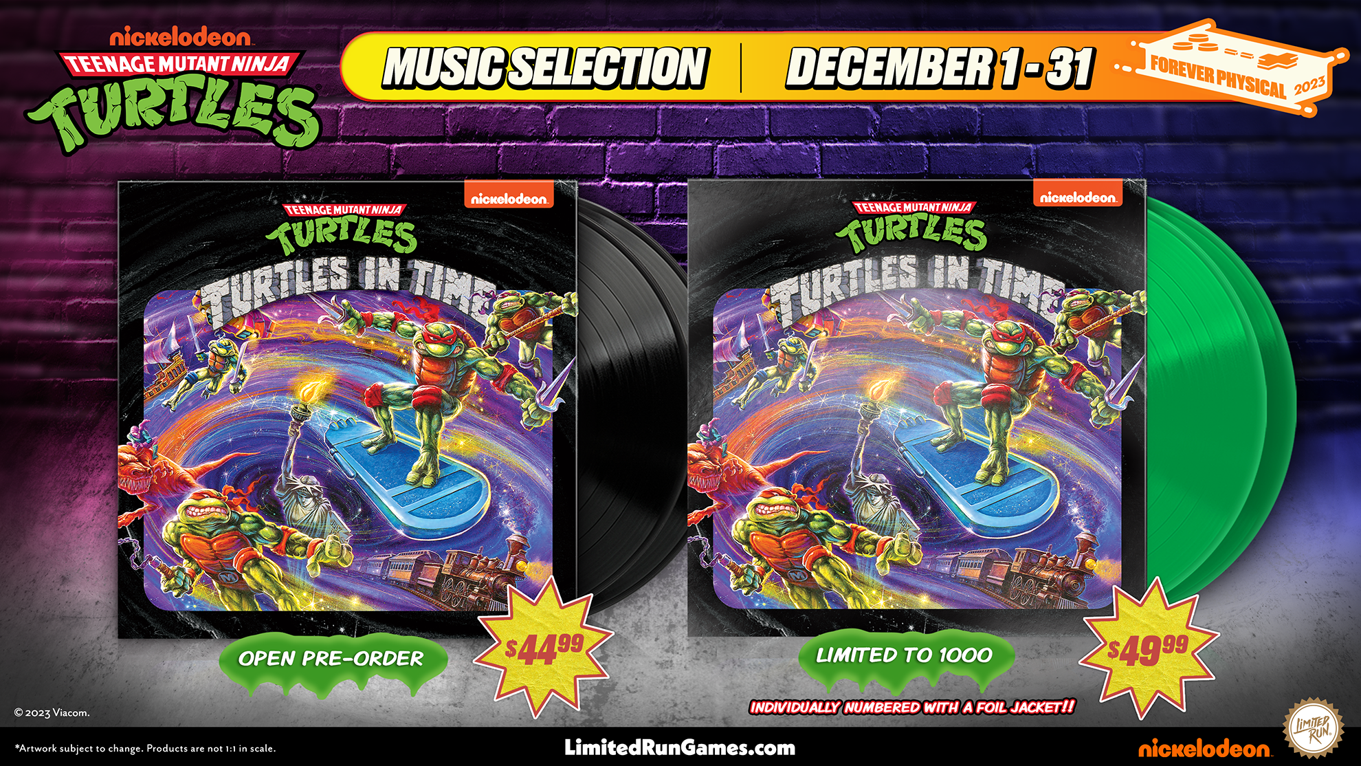 limited-run-tmnt-turtles-in-time-vinyl-soundtrack-green-ooze image 5