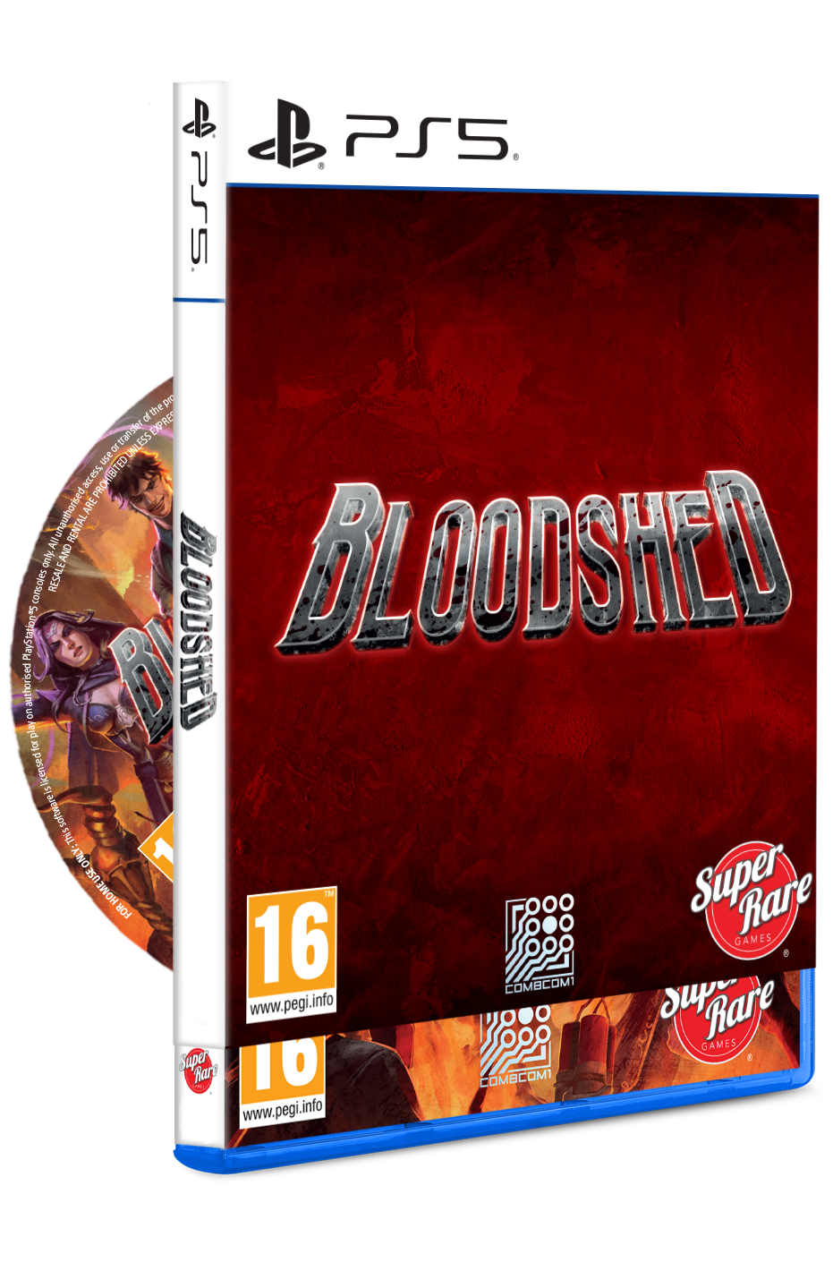 super-rare-games-bloodshed-ps5-28-spiel-roguelite-disc-slipcover image 2