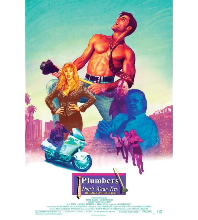 limited-run-plumbers-don-t-wear-ties-poster-definitive-edition-druck image 1