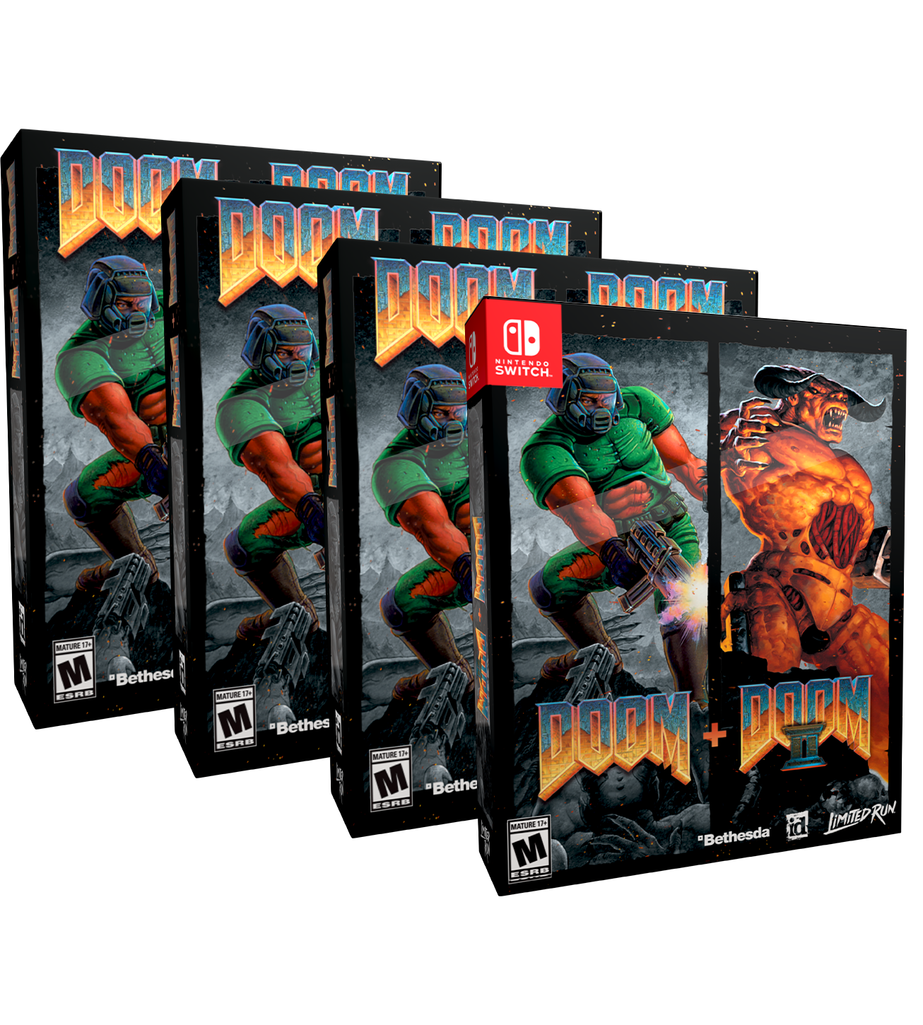 limited-run-doom-doom-ii-switch-spiel-big-box-shooter-edition image 1