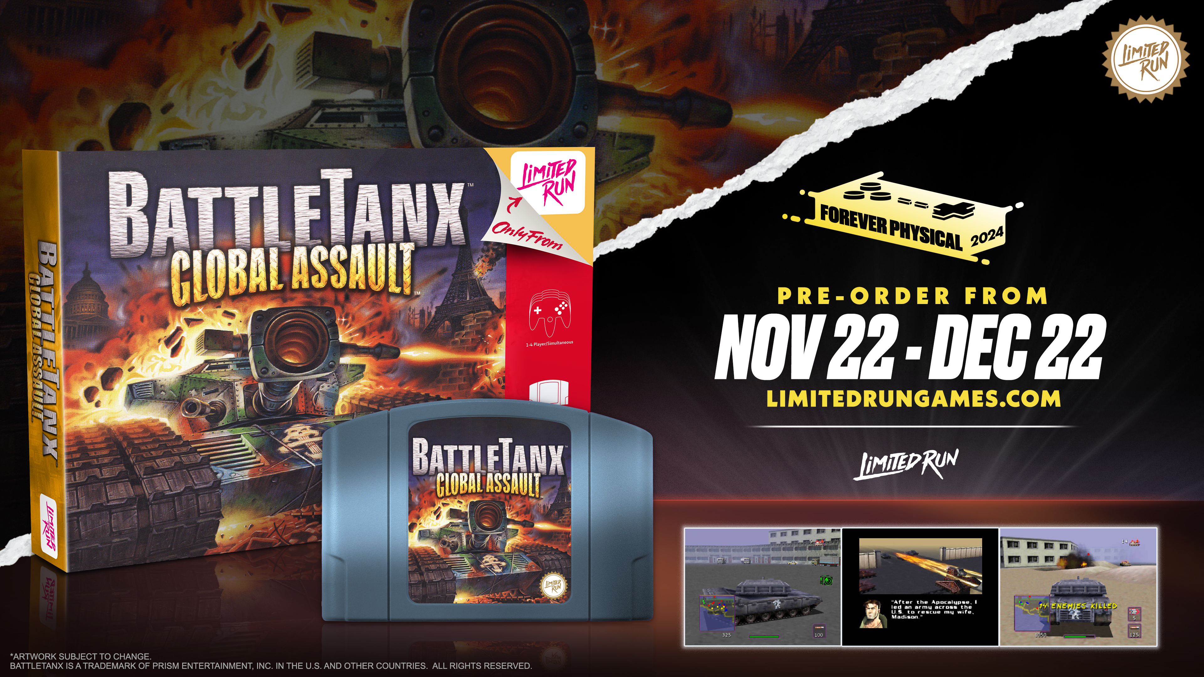 limited-run-battletanx-global-assault-n64-modul-standard image 2