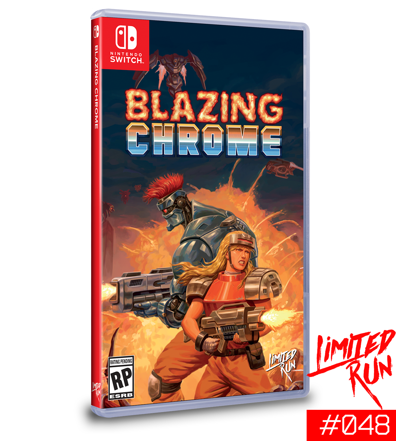 limited-run-blazing-chrome-48-switch-spiel-modul-run-and-gun image 1