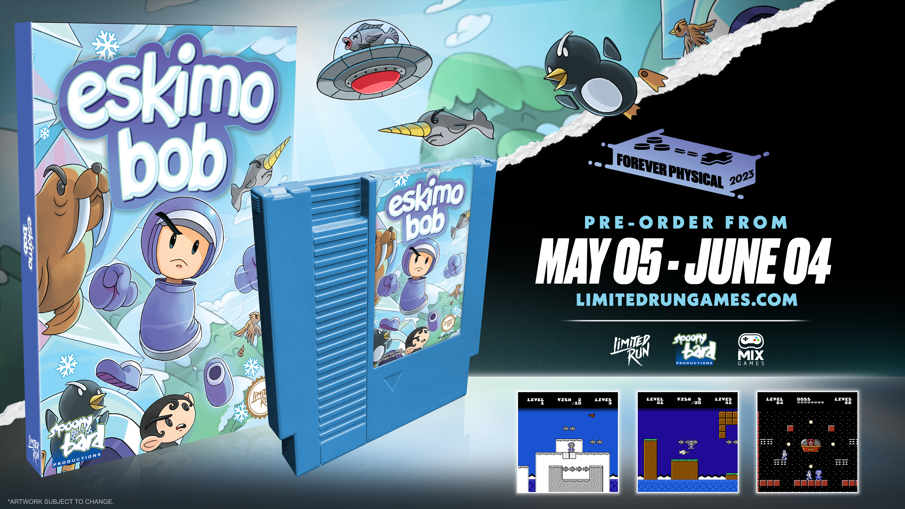 limited-run-eskimo-bob-nes-spiel-standard-edition-modul-64-level image 3