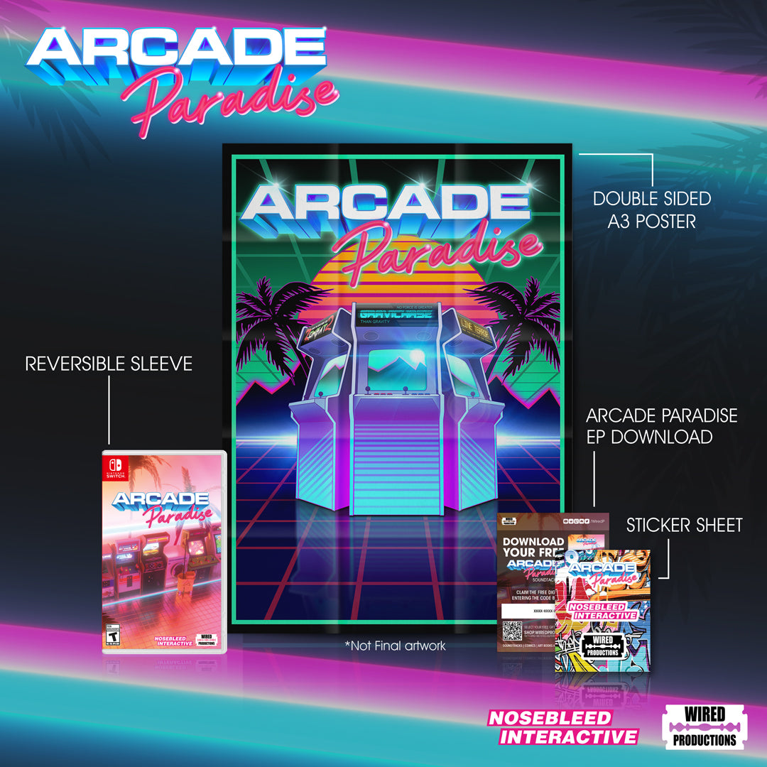 limited-run-arcade-paradise-switch-spiel-standard-retro-arcade image 2